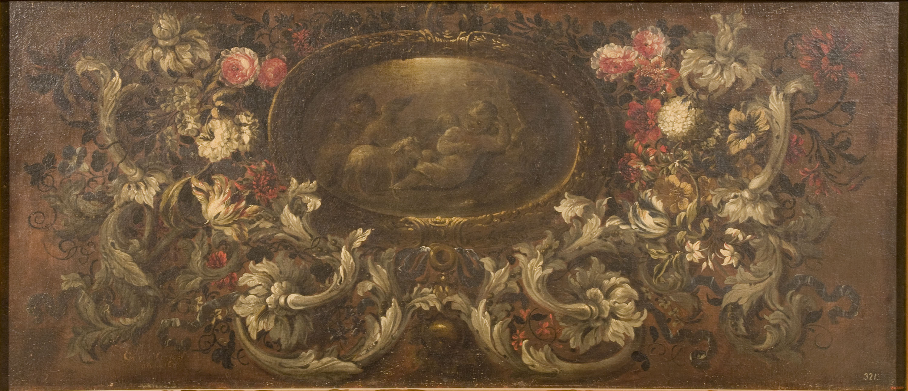 image for: Gabriel de la Corte - Garlanda de flors i medalló - 169(?)