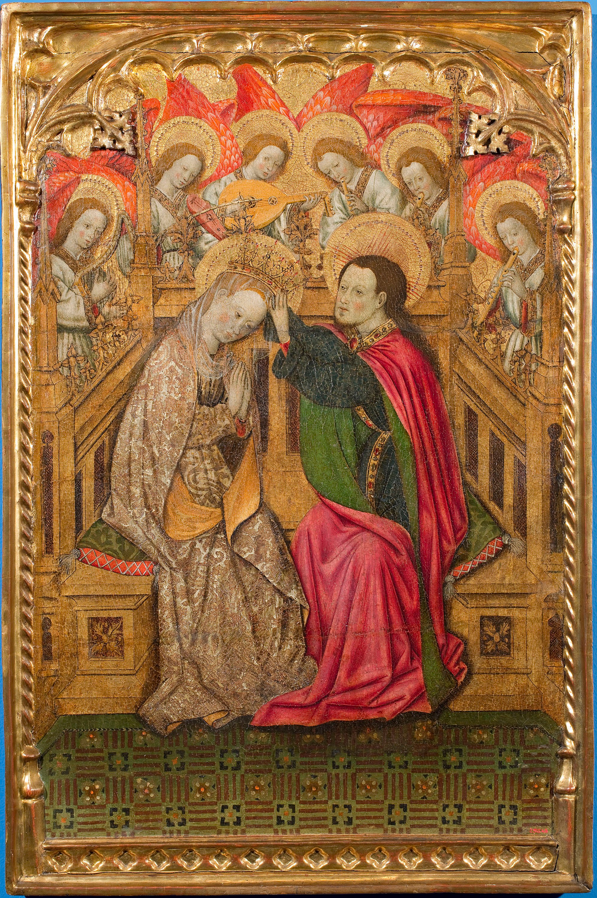 image for: Bernat Martorell - Coronació de la Mare de Déu - Cap a 1445-1452