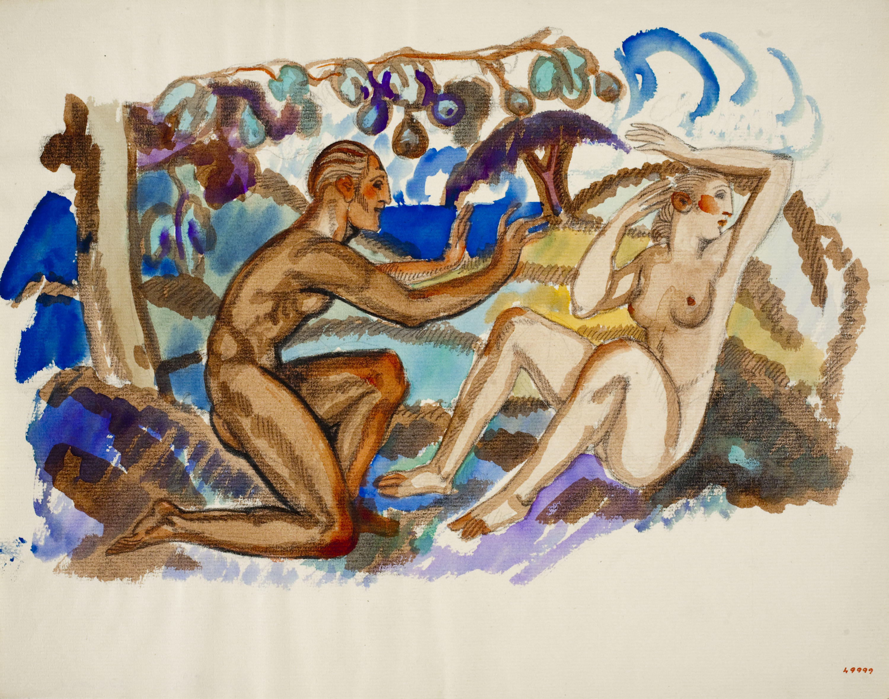 image for: Ismael Smith - Parella en actitud amorosa - 1933