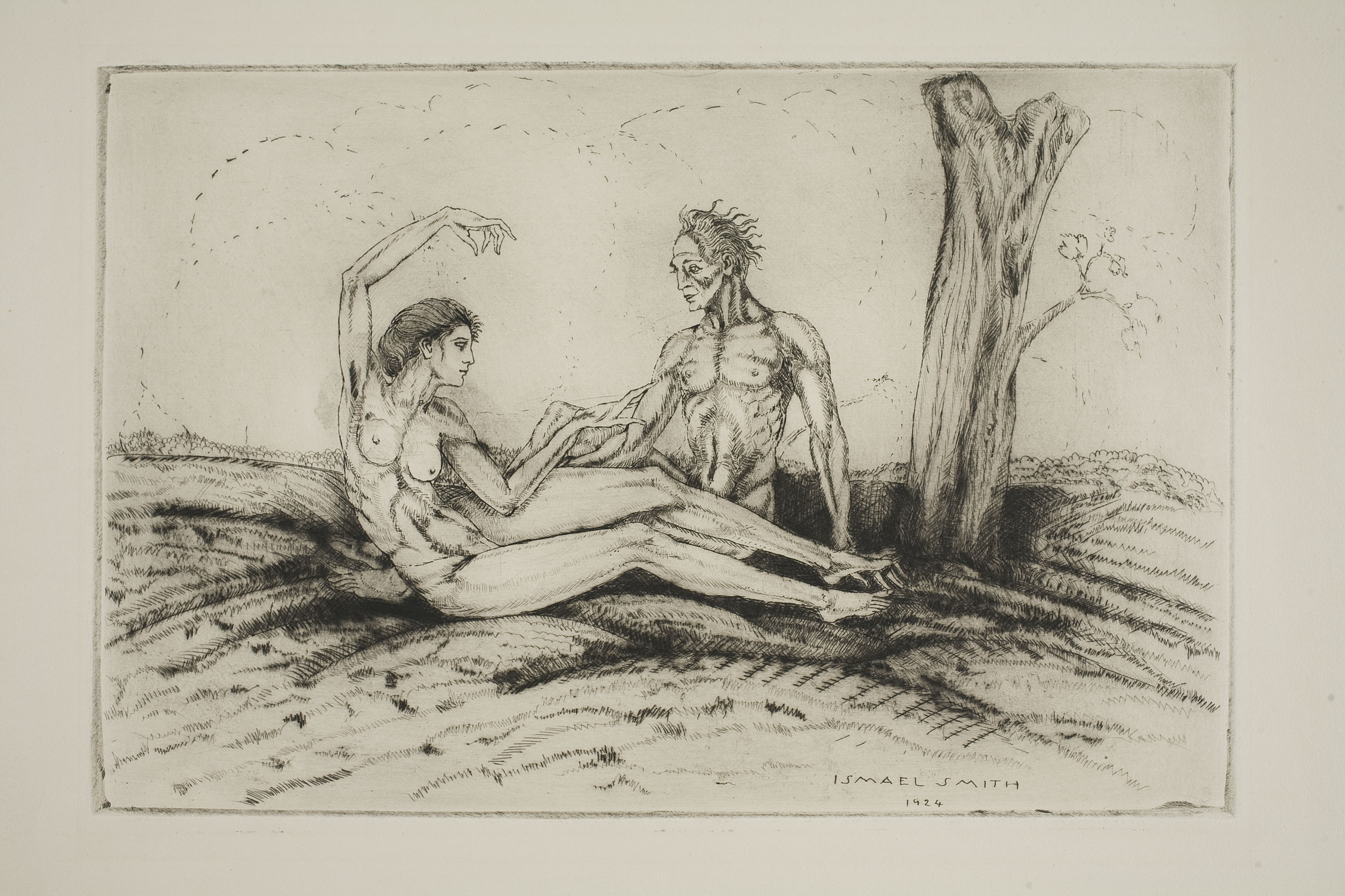 image for: Ismael Smith - Parella nua asseguda - 1924
