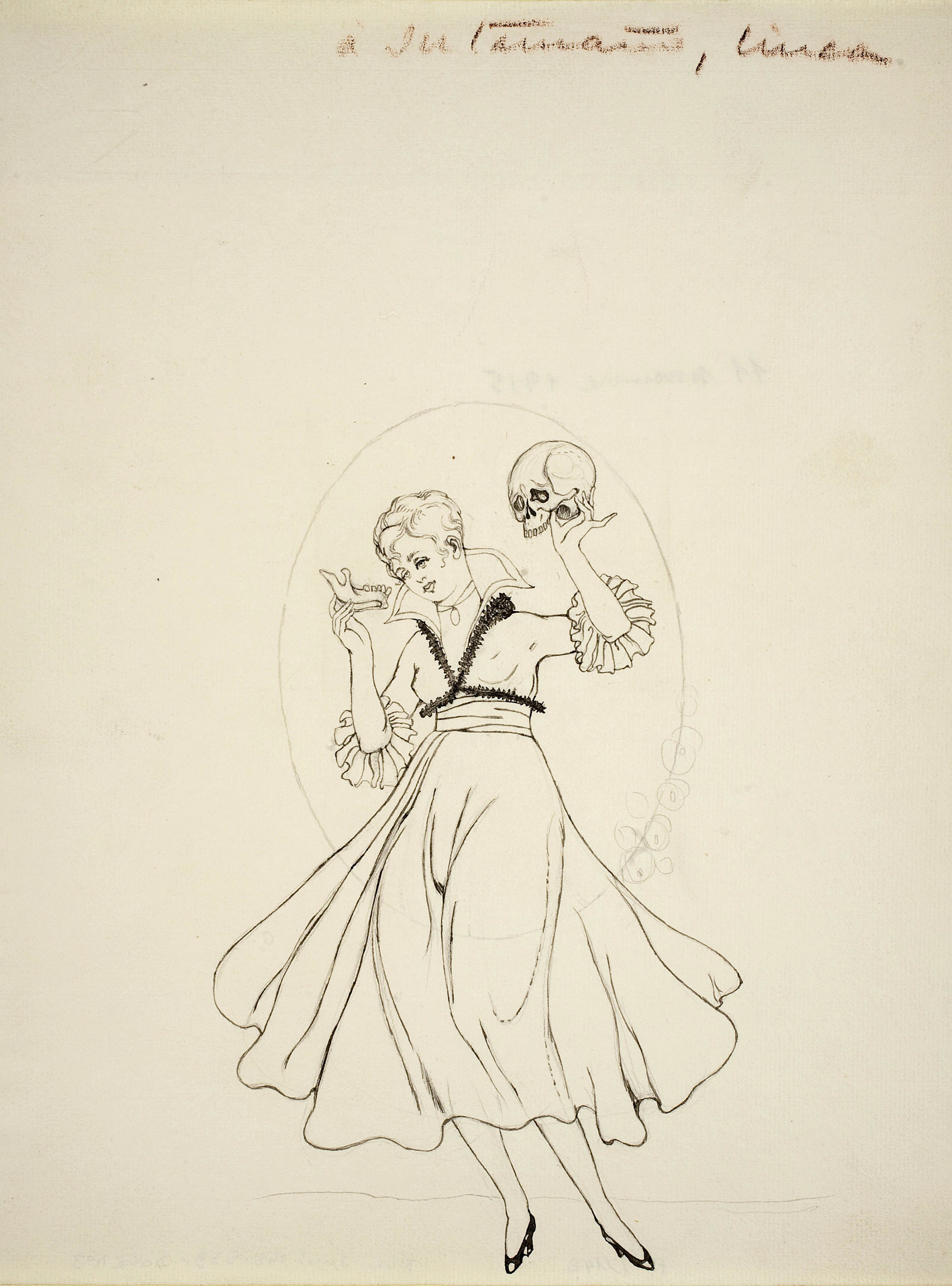 image for: Ismael Smith - Noia amb un crani a les mans - 1915