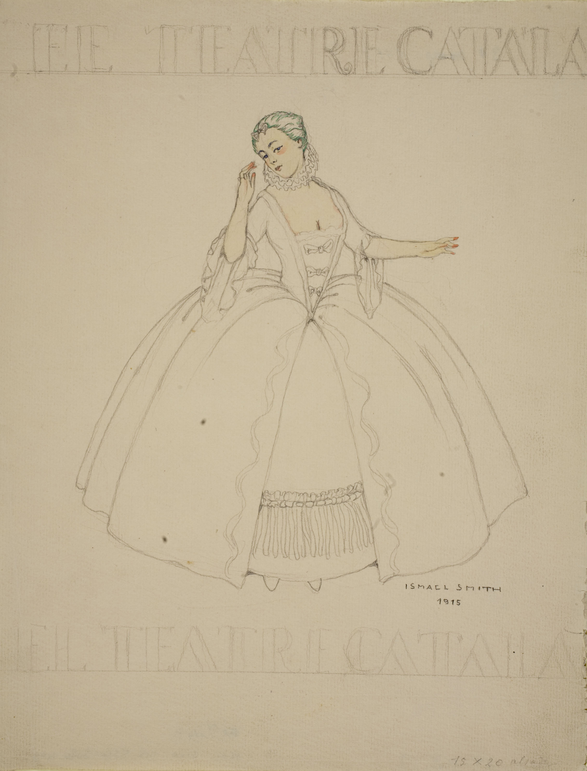 image for: Ismael Smith - Projecte d'anunci per a «El Teatre Català» - 1915