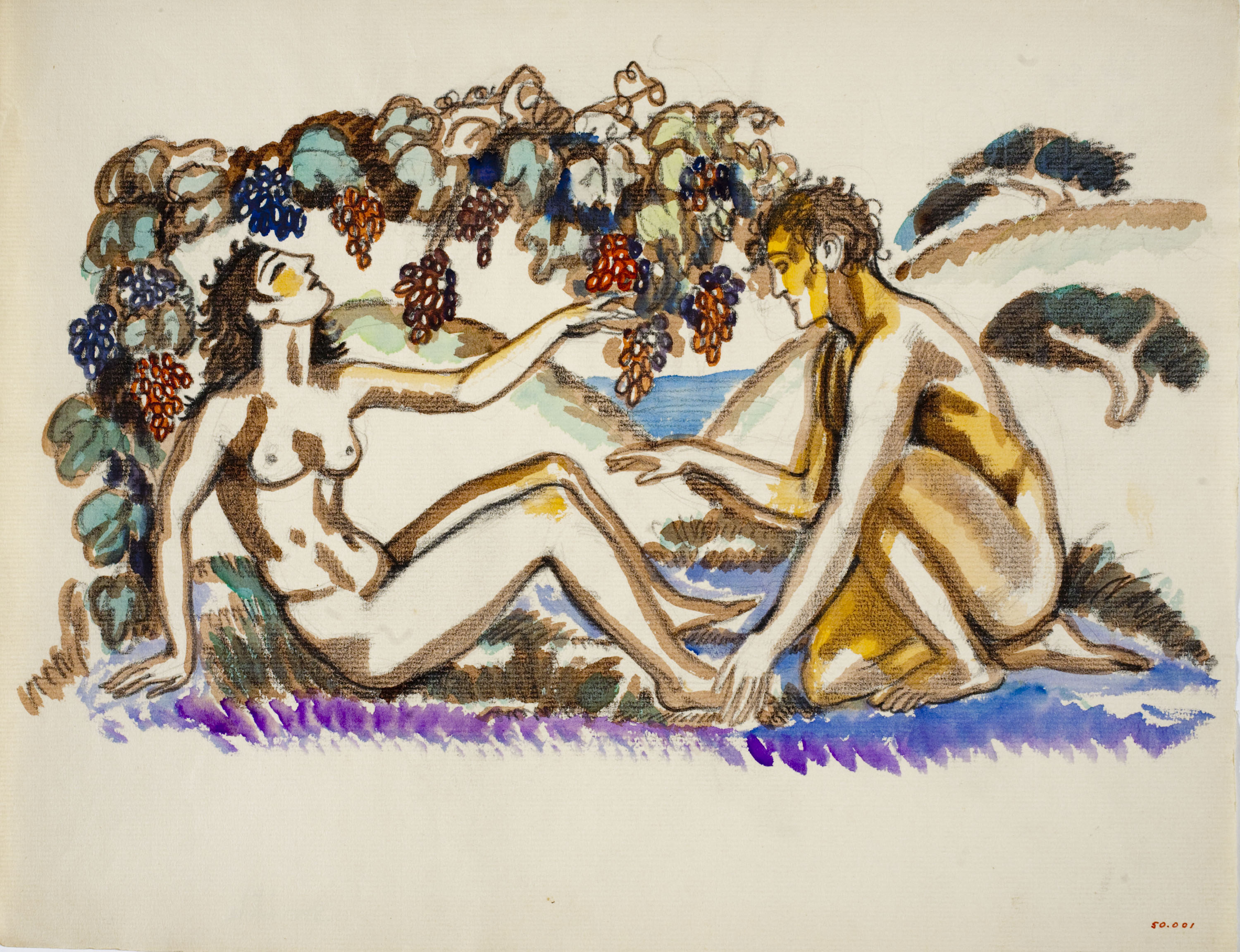 image for: Ismael Smith - Parella en actitud amorosa - 1933