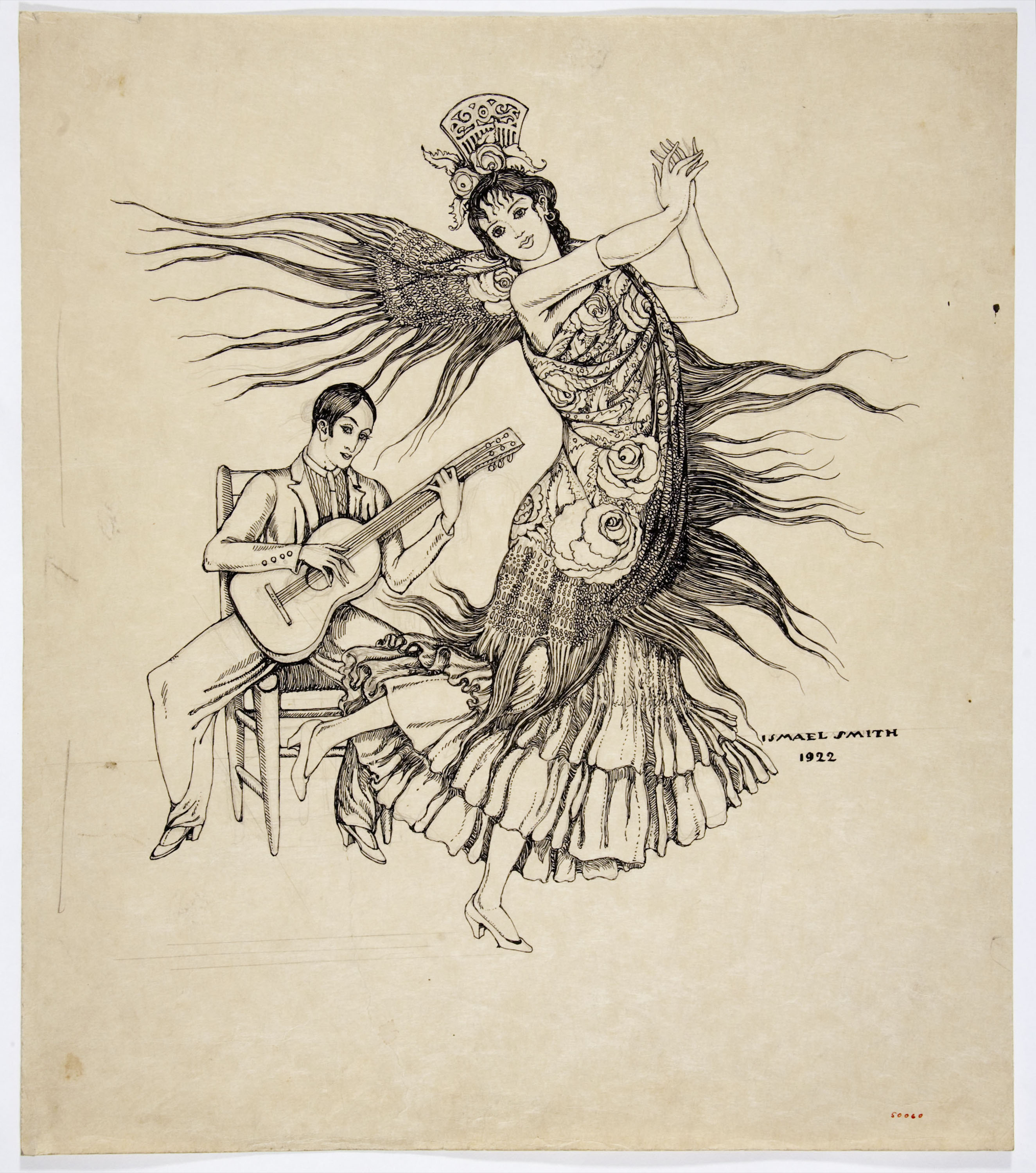 image for: Ismael Smith - Flamenca i guitarrista - 1922