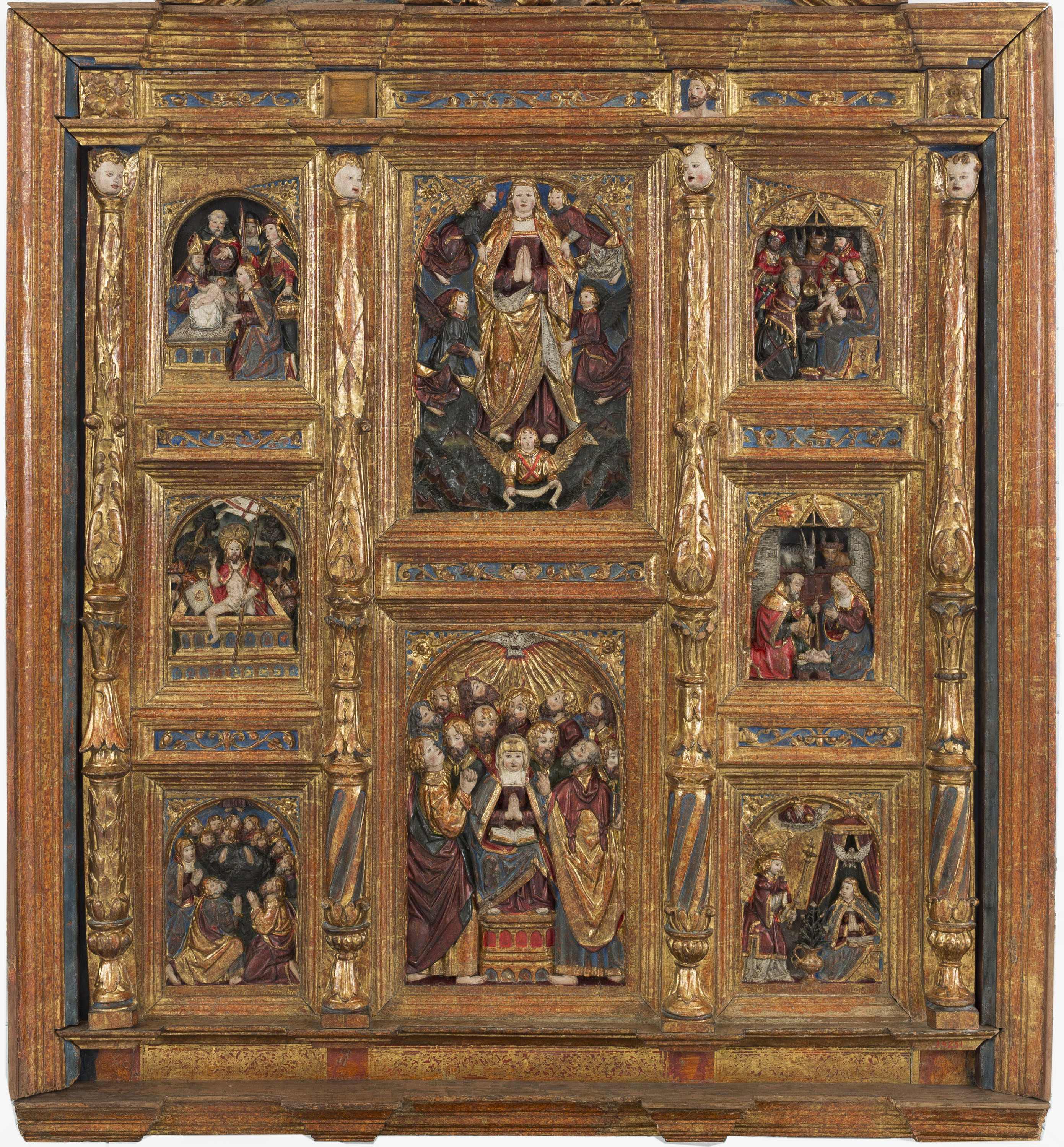 image for: Anònim - Retaule dels goigs de la Mare de Déu - Entre 1540-1560 [1]
