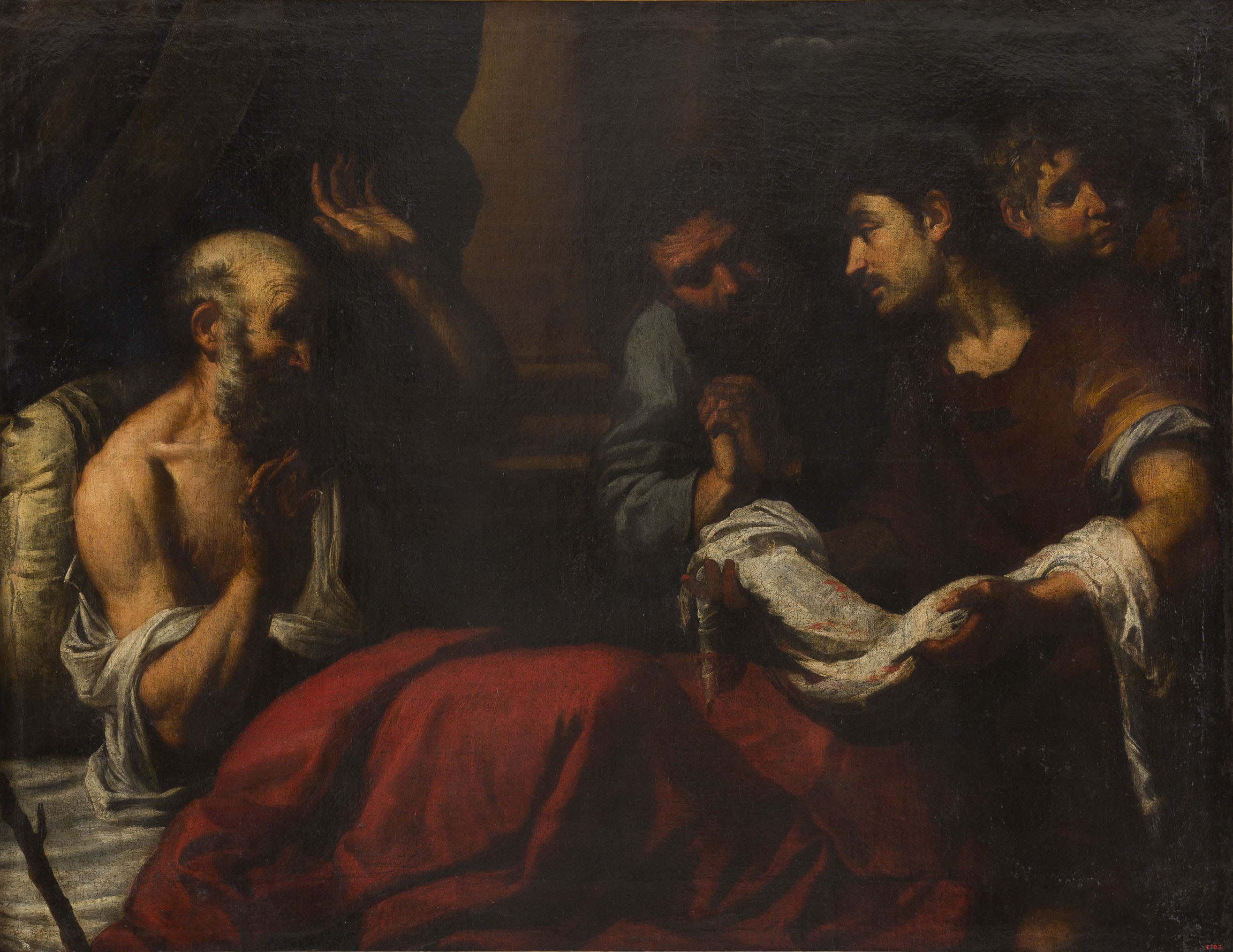image for: Orazio de Ferrari - Els fills de Jacob presenten al seu pare la túnica de Josep - Entre 1630-1650