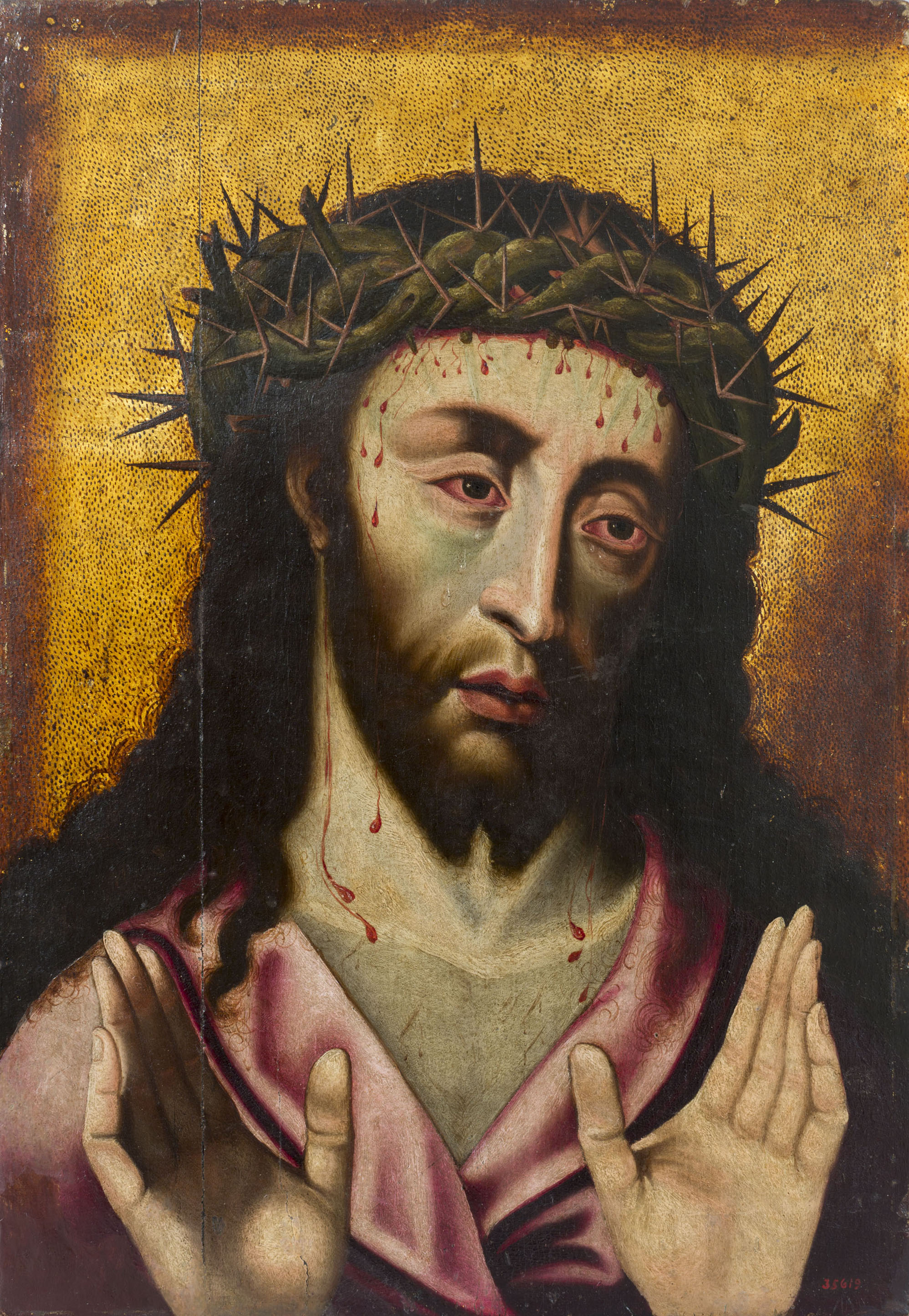 image for: Anònim. Castella - Crist Baró de Dolors - Segon quart del segle XVI