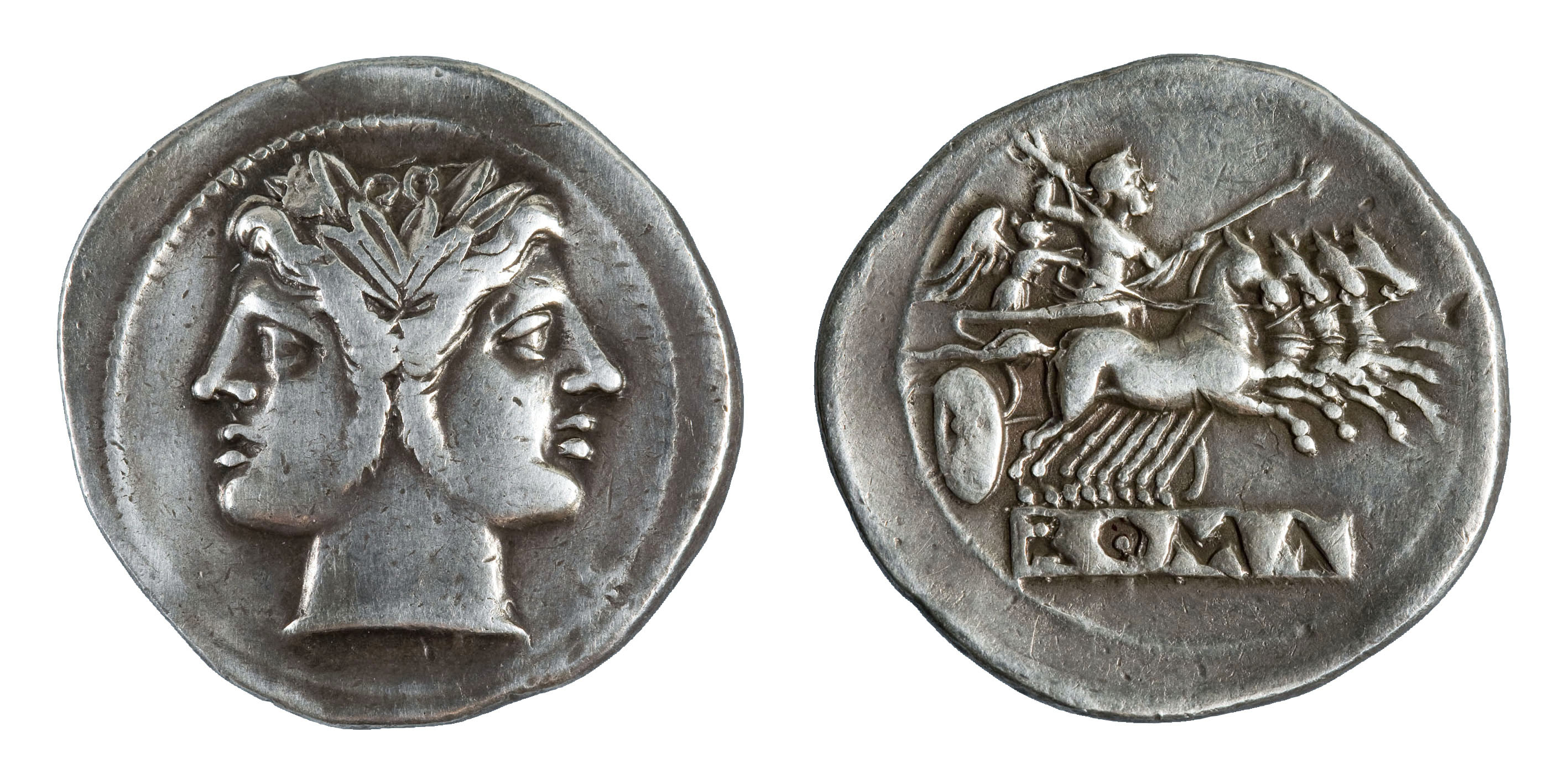 República romana - Didracma - 225-212 aC image for: República romana - Didracma - 225-212 aC