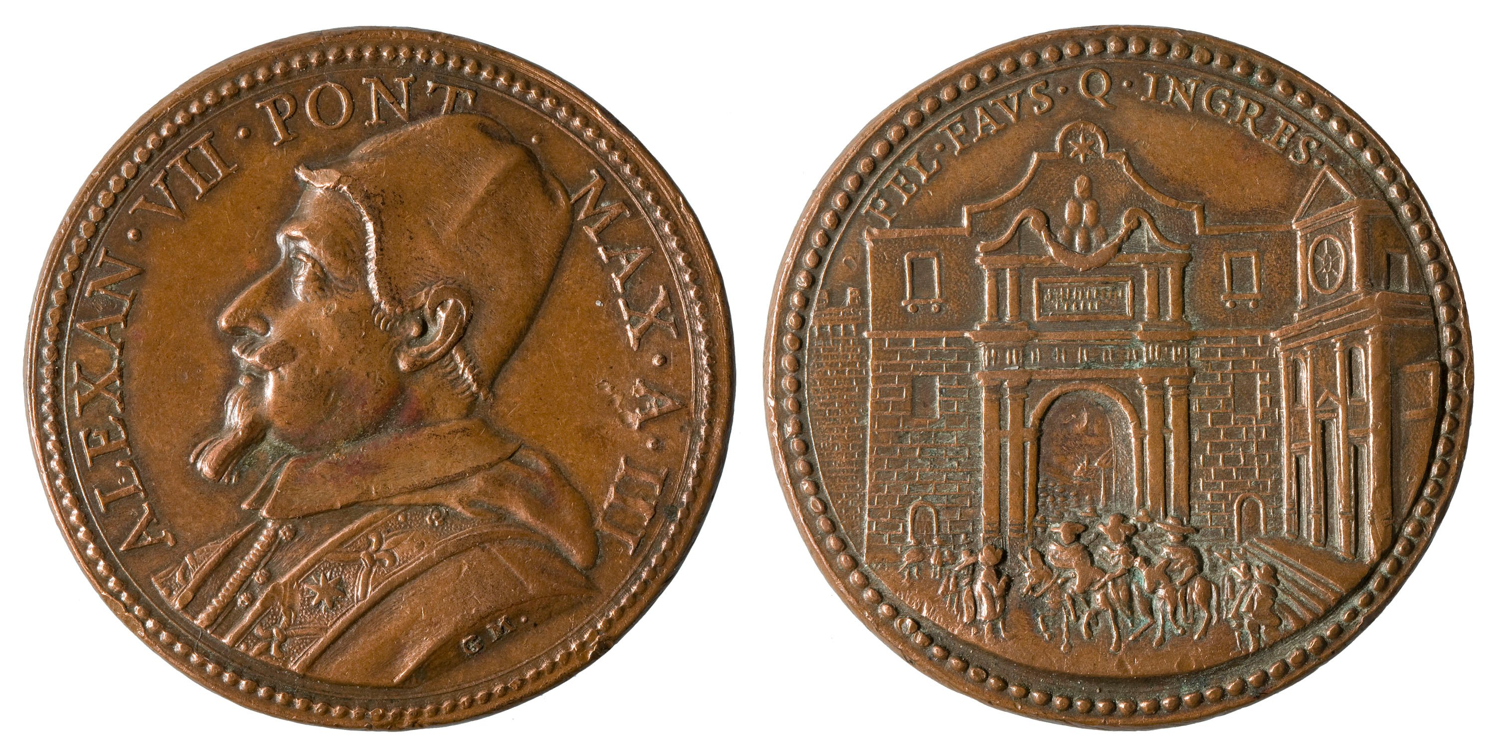 image for: Gaspare Morone - Alexandre VII i l'entrada de la reina Cristina de Suècia a Roma - 1657