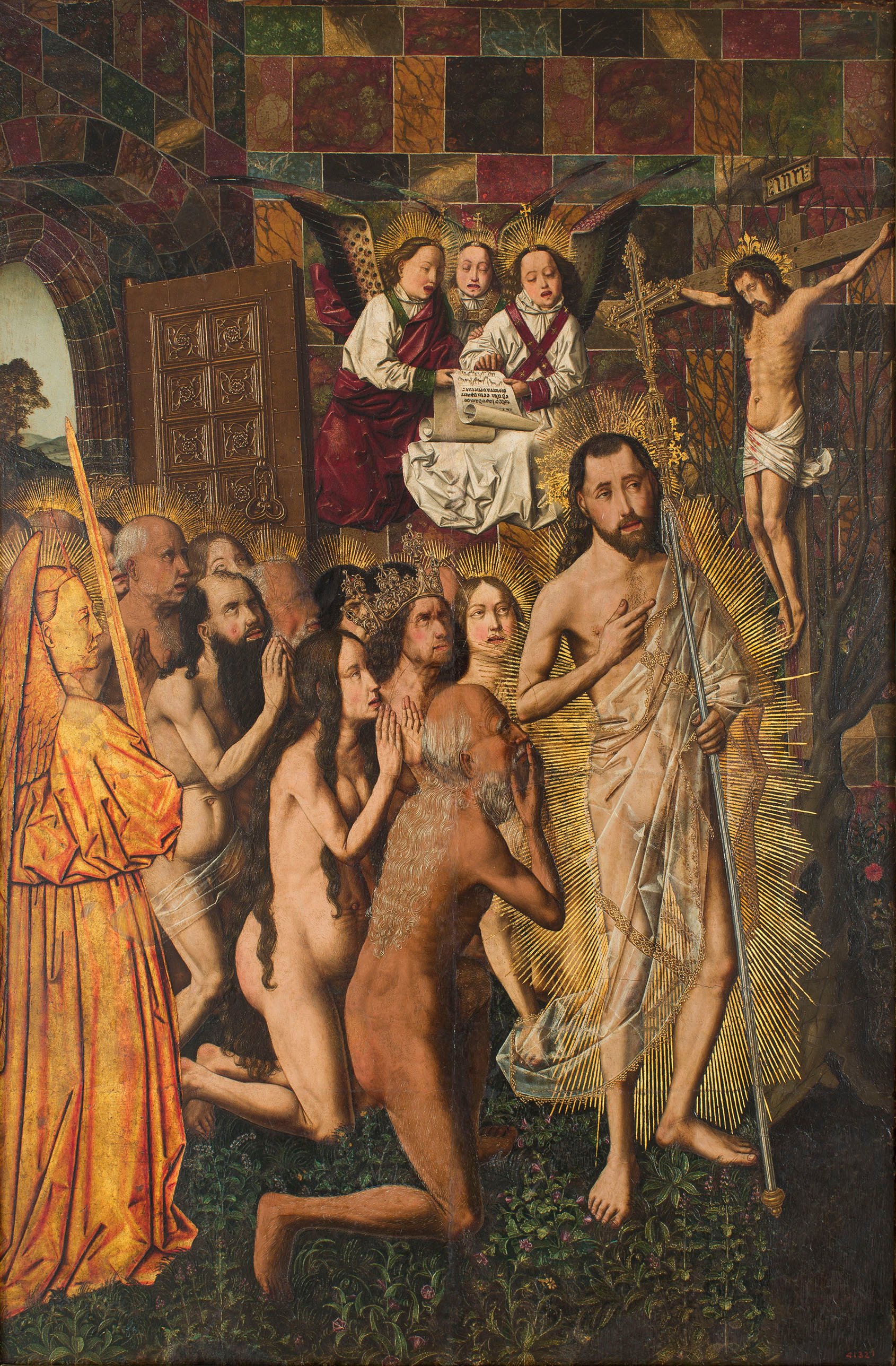 image for: Bartolomé Bermejo - Entrada al Paradís i visió del Crucificat - Cap a 1474-1479