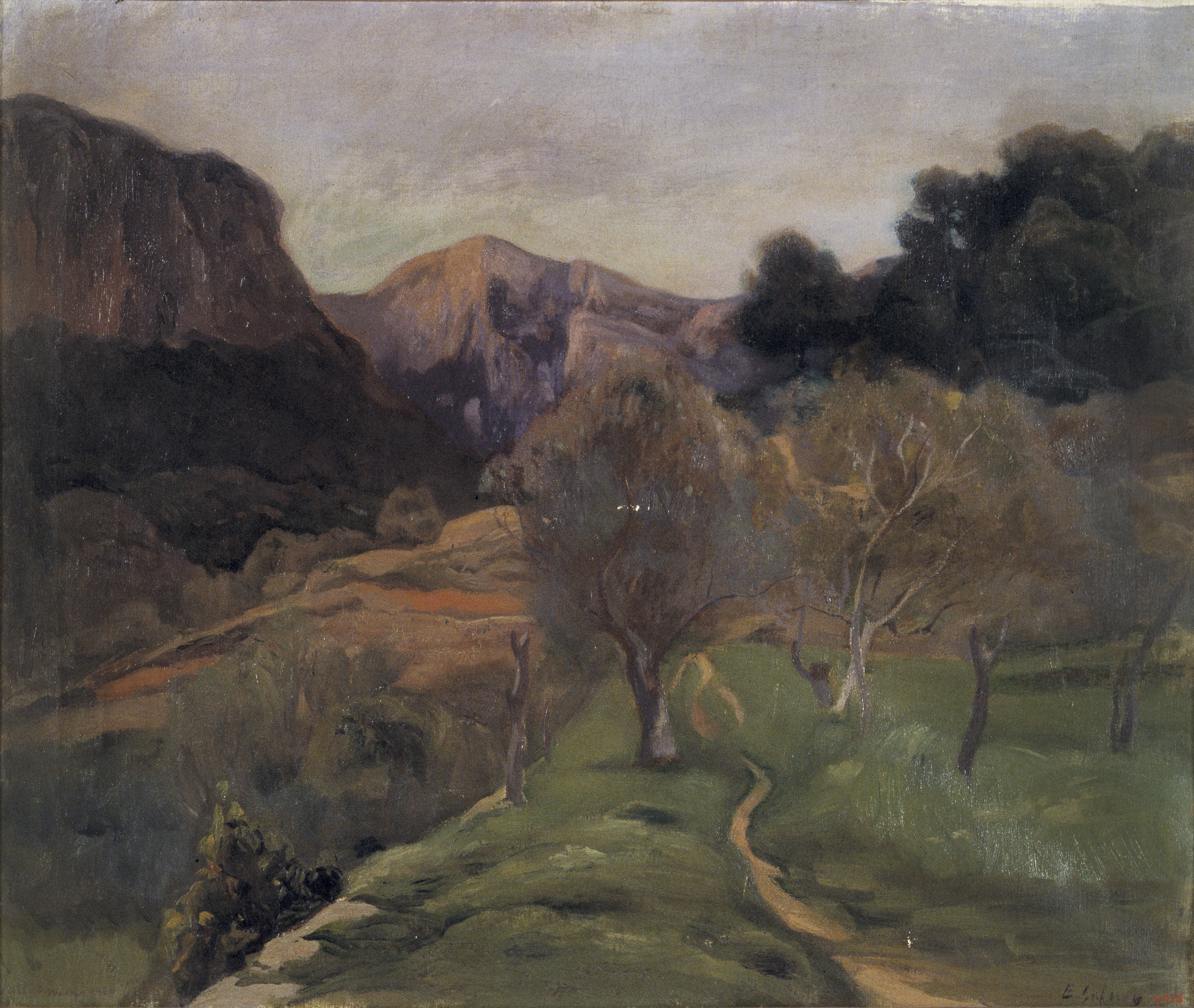 Enric Galwey - Paisatge mallorquí. Valldemossa - 1920 image for: Enric Galwey - Paisatge mallorquí. Valldemossa - 1920