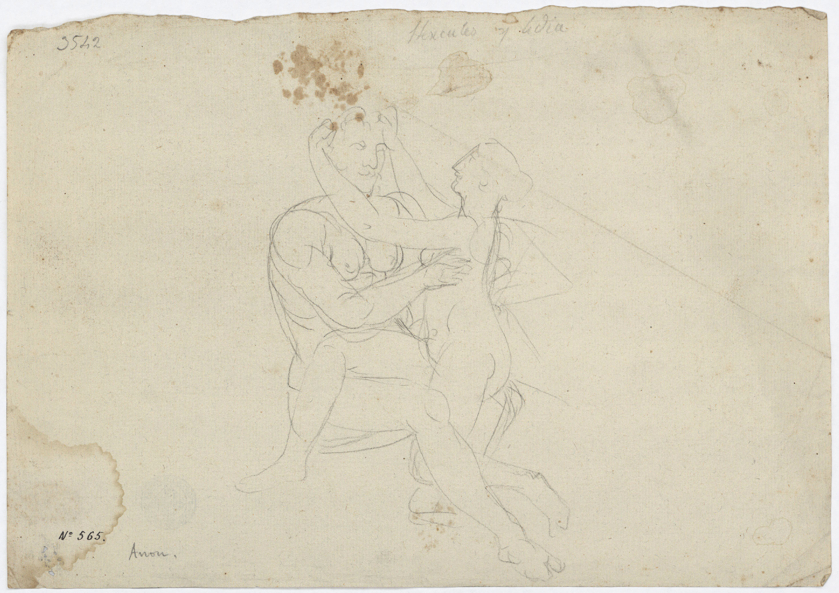 image for: Josep Bernat Flaugier - Hèrcules i Òmfale, reina de Lídia - Cap a 1800-1812