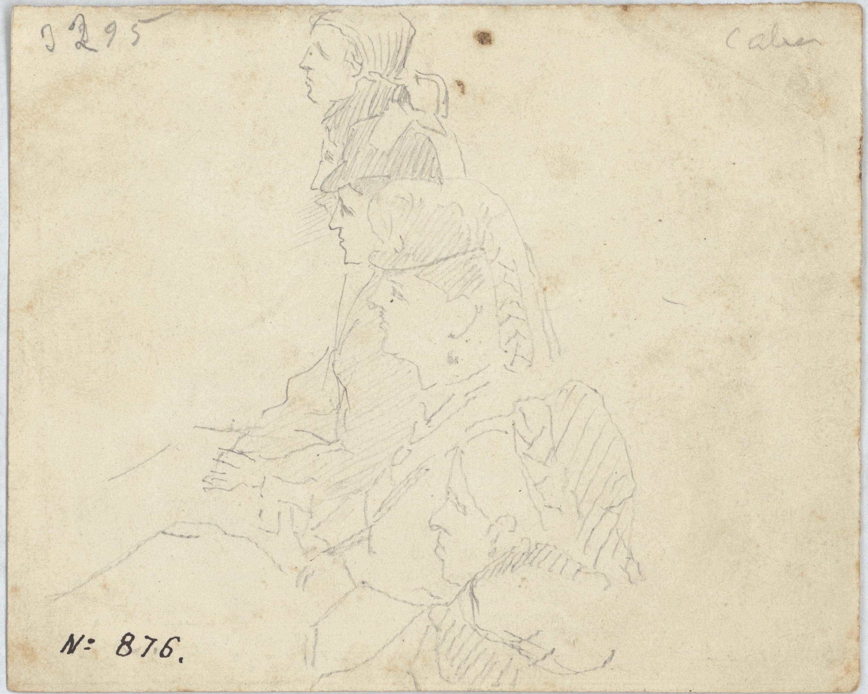 Antoni Caba - Apunt de figures - Cap a 1860-1870 image for: Antoni Caba - Apunt de figures - Cap a 1860-1870