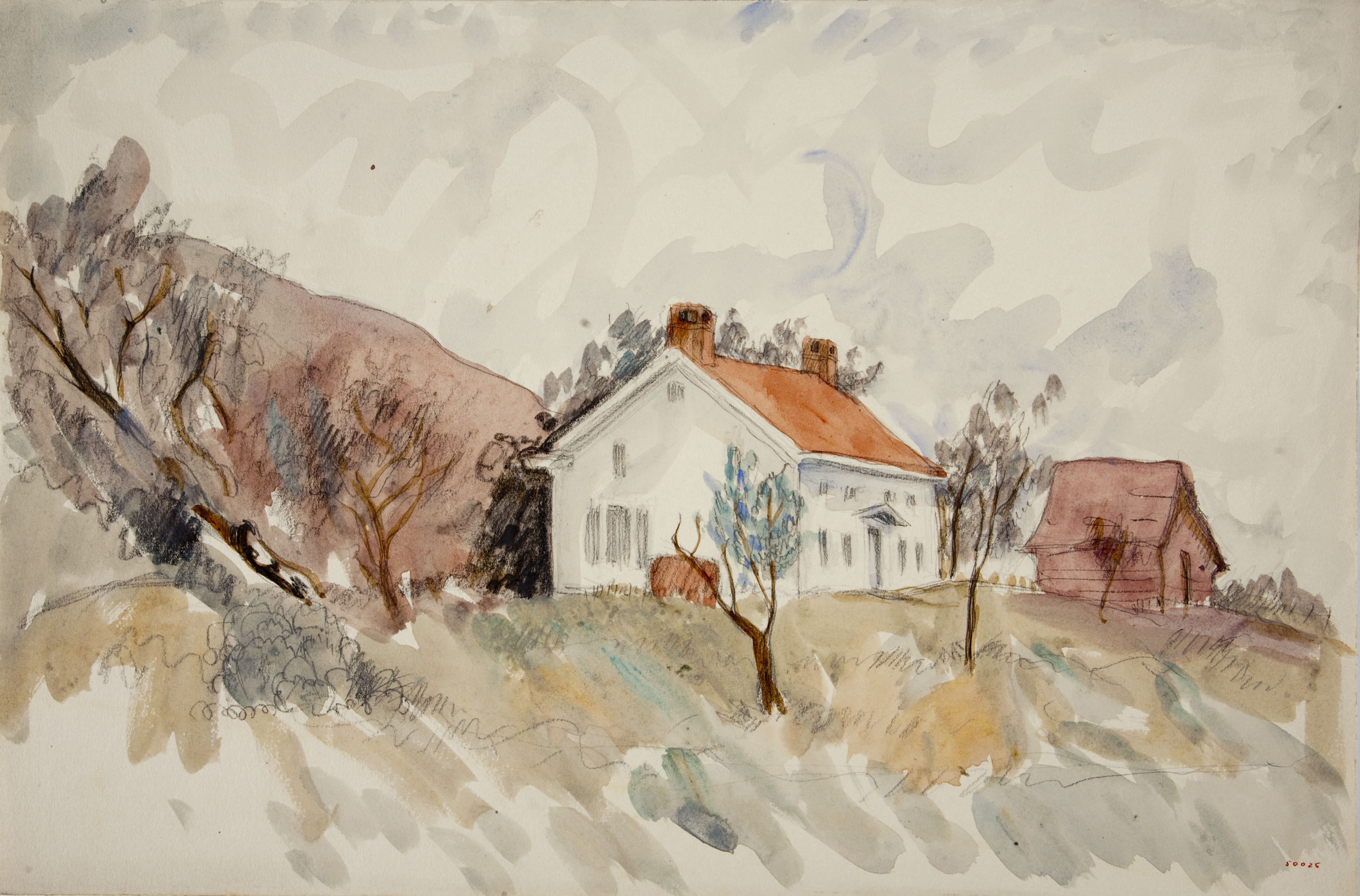 image for: Ismael Smith - Paisatge amb cases - Cap a 1941-1950