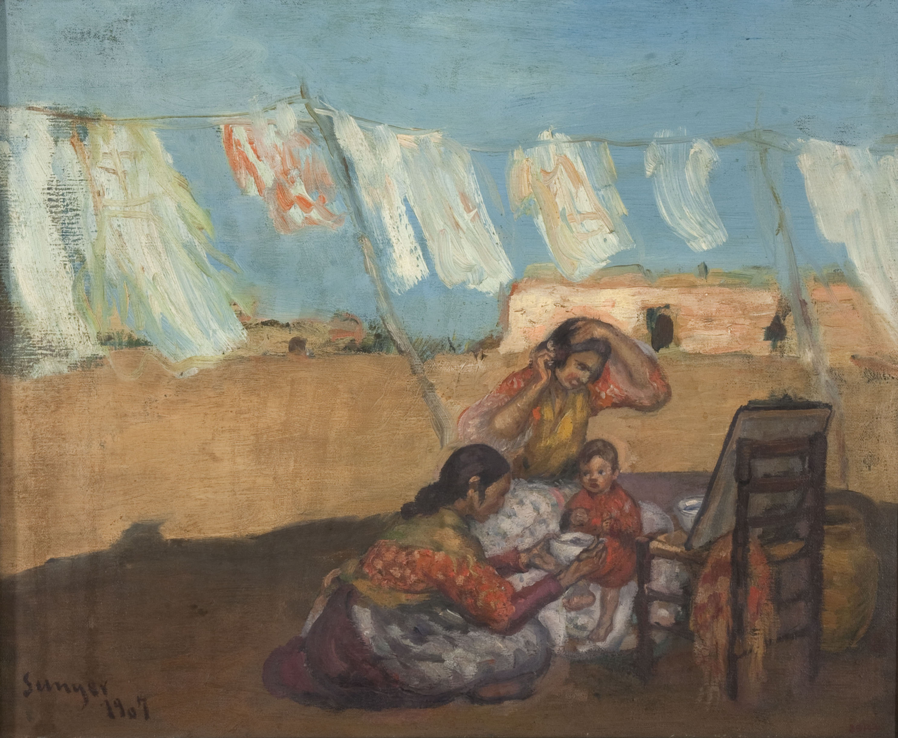image for: Joaquim Sunyer - Gitanes - 1907