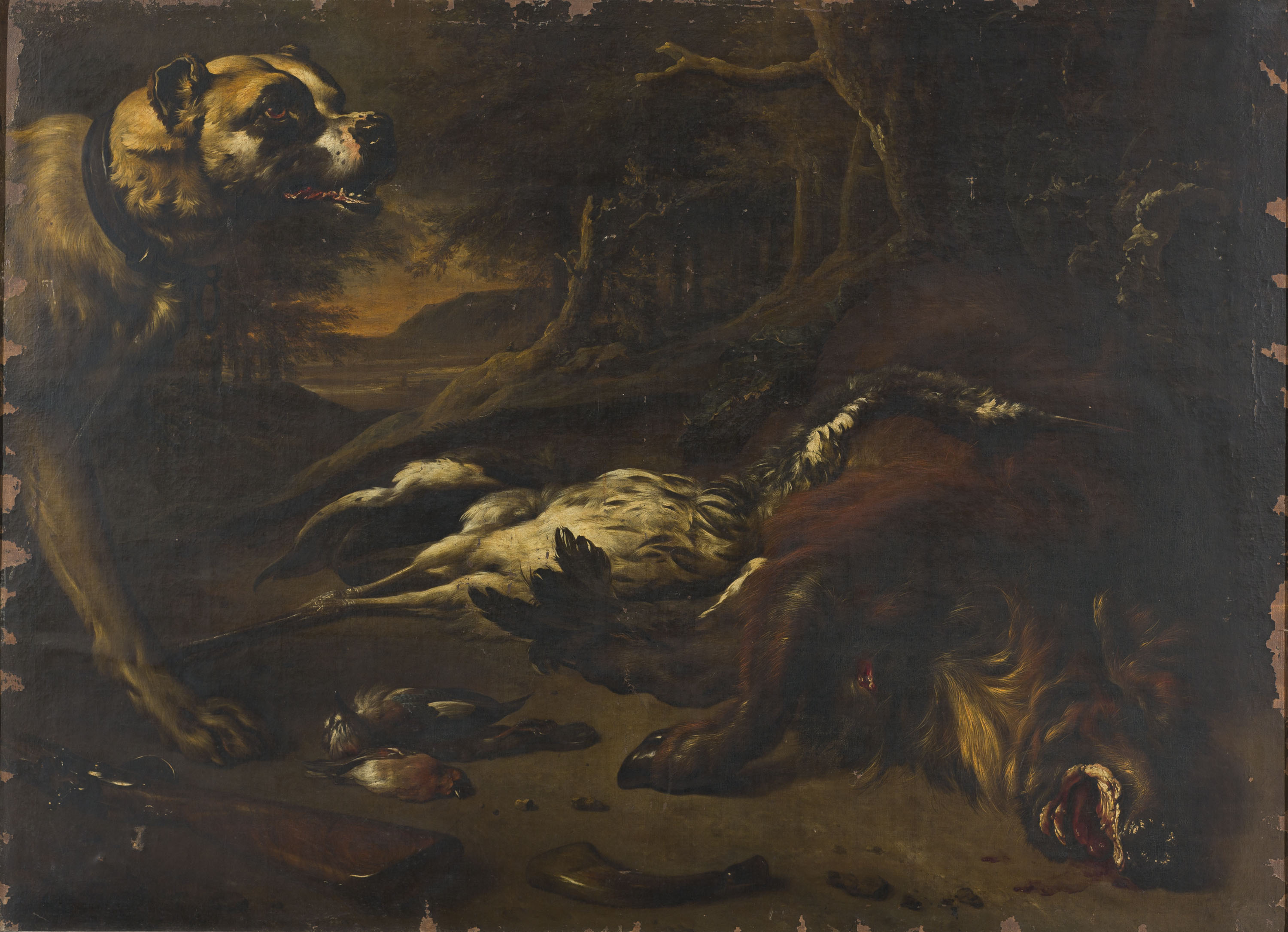 image for: Jan Weenix - Natura morta de caça - 1706