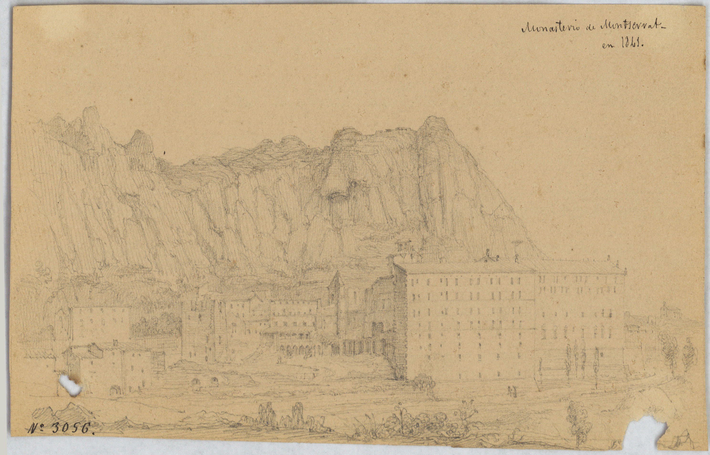 image for: Lluís Rigalt - Monasterio de Montserrat - 1841