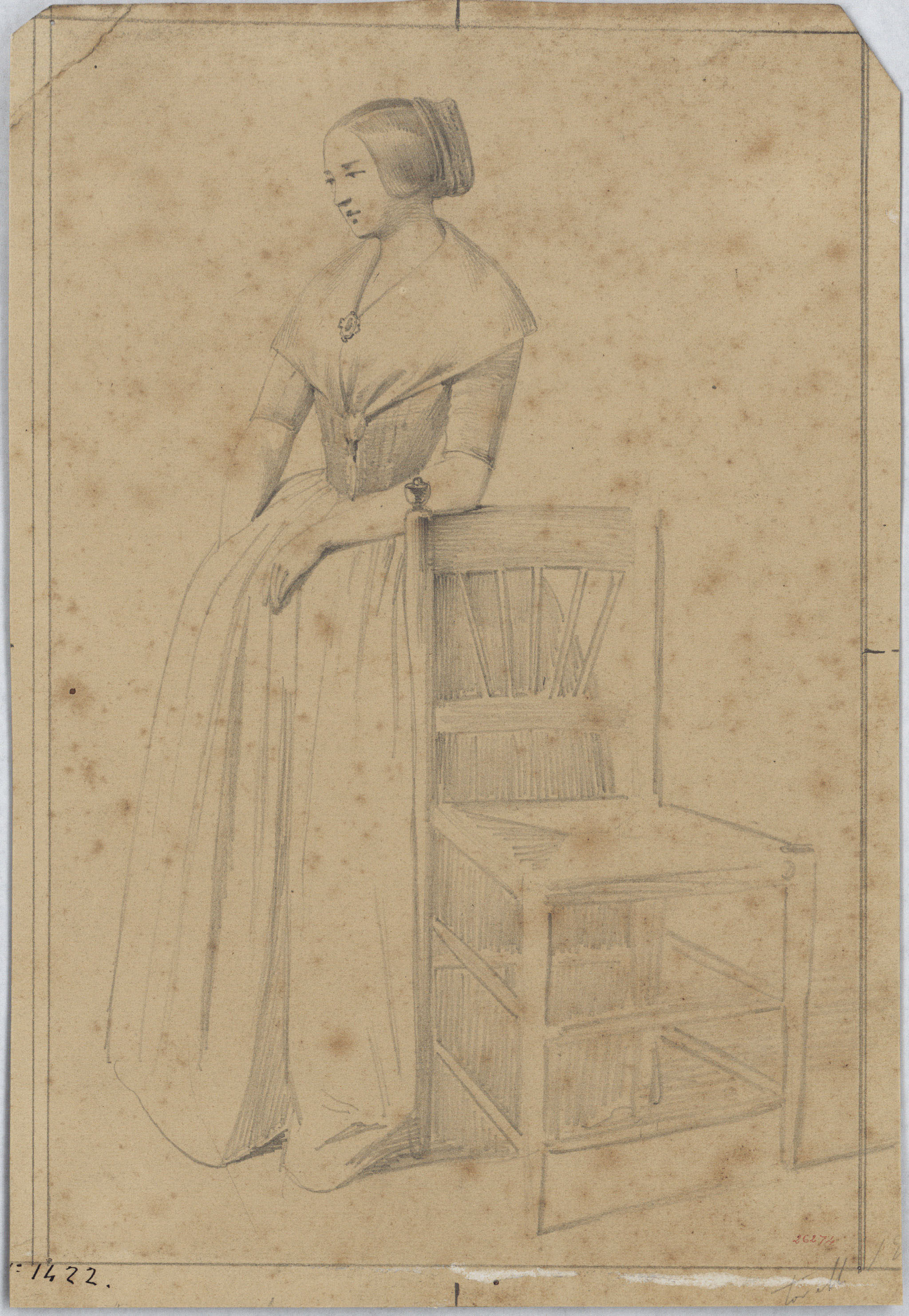 image for: Claudi Lorenzale - Retrat d'Antònia Betllo - Cap a 1840-1850