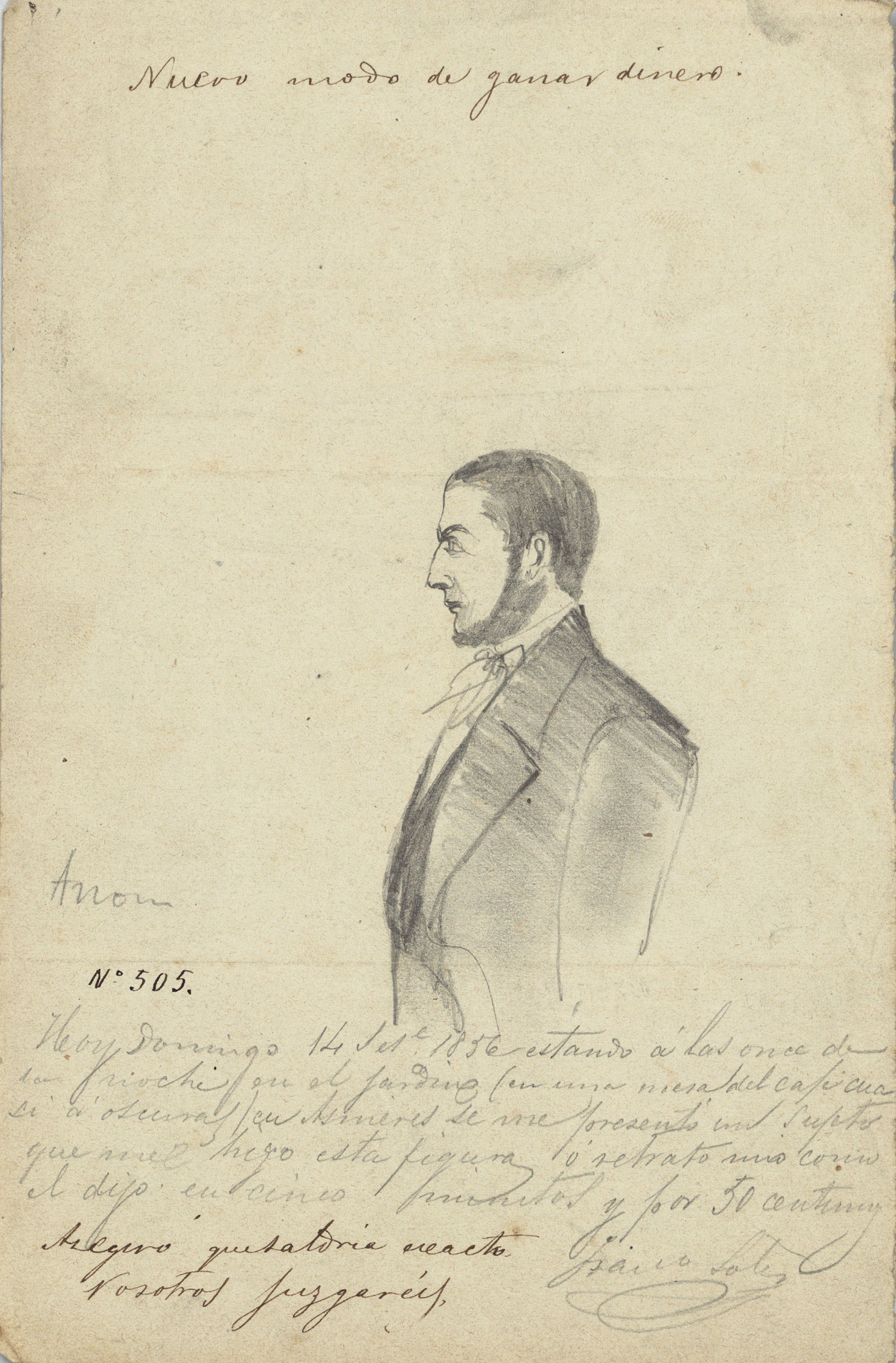 image for: Anònim - Retrat de Francesc Soler i Rovirosa - 1856