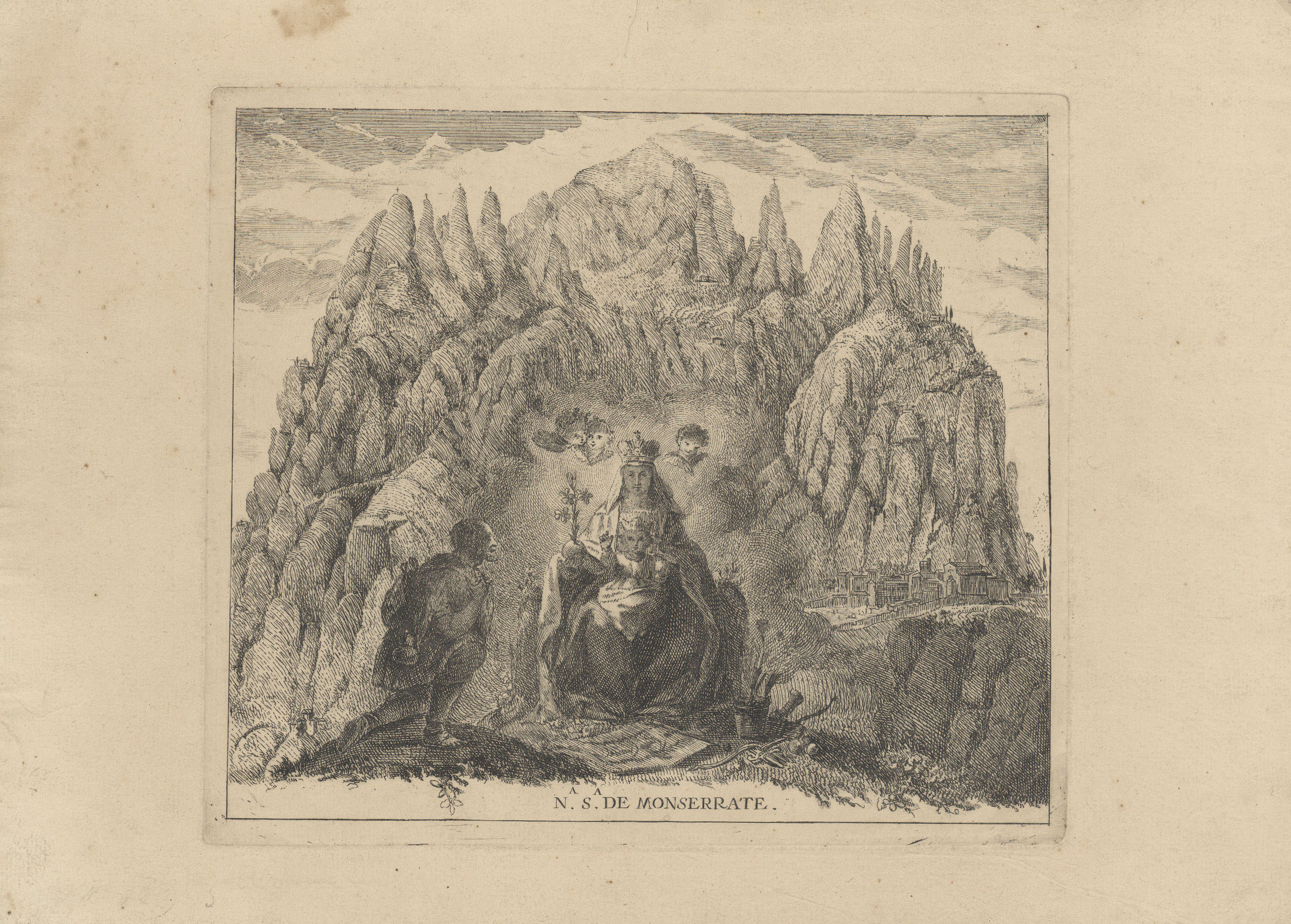 image for: Francesc Tramulles - Mare de Déu de Montserrat - Cap a 1764