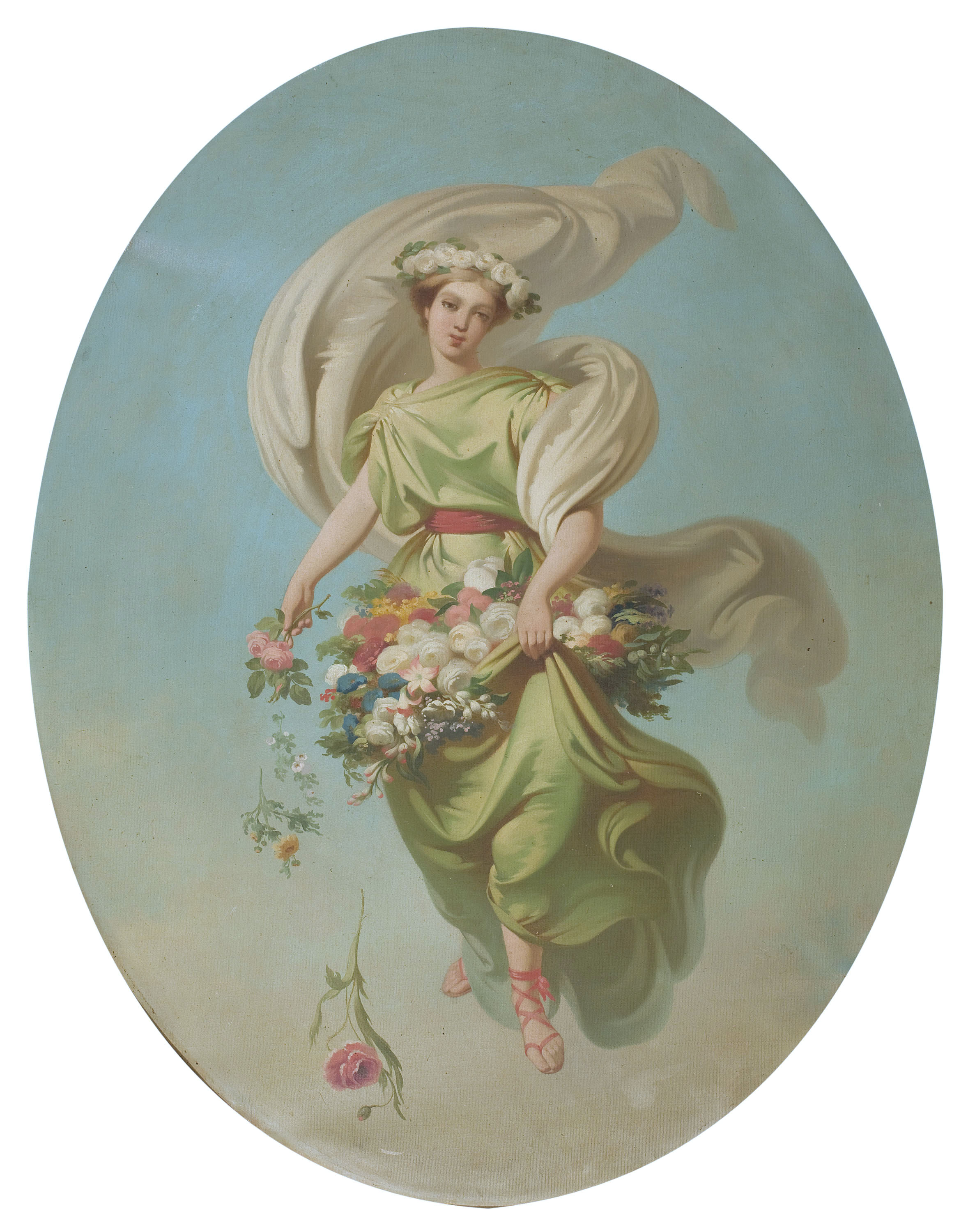image for: Claudi Lorenzale - Al·legoria de la Primavera - Cap a 1847