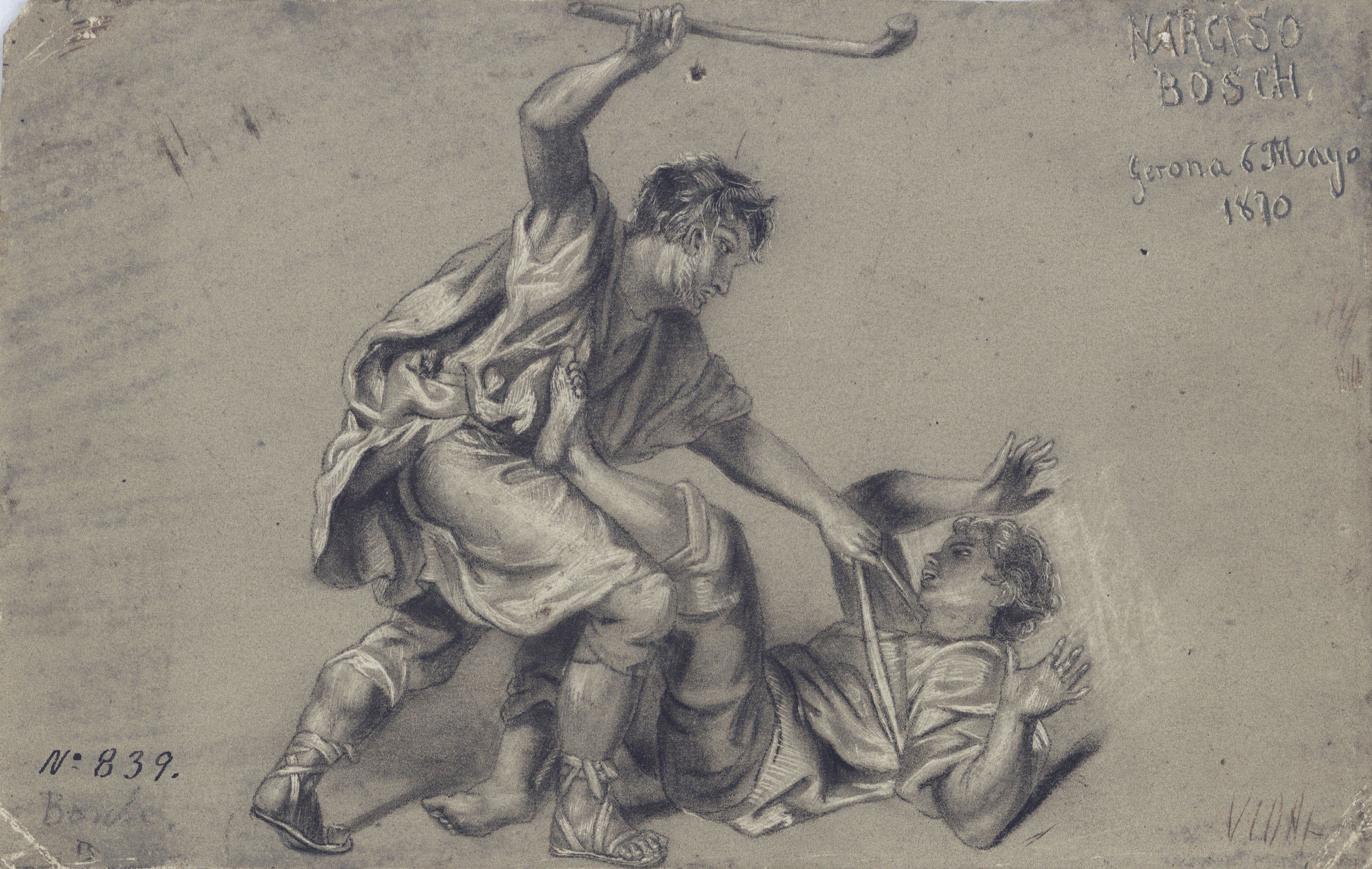 image for: Narcís Bosch - Lluitadors - 1870