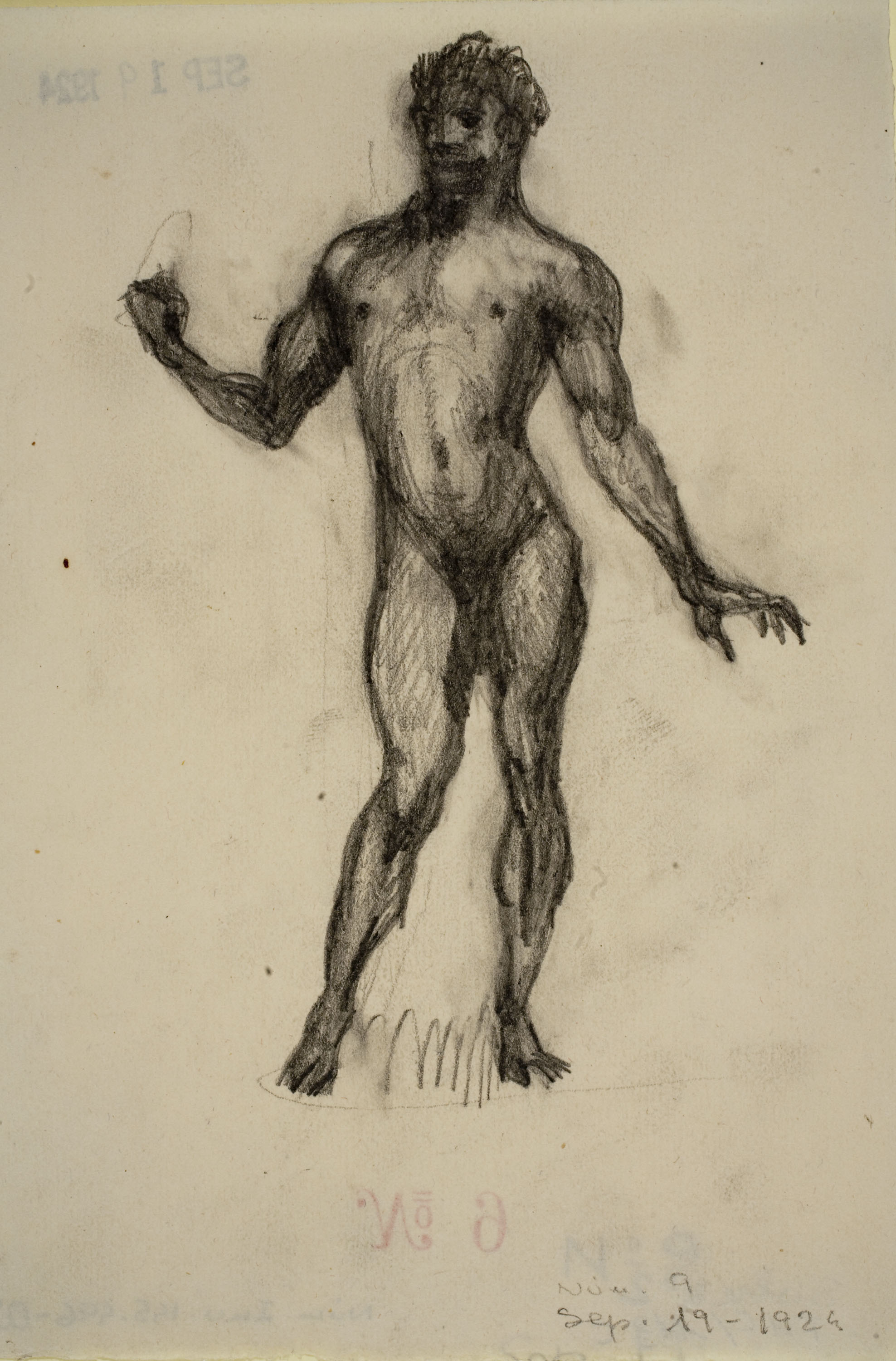 image for: Ismael Smith - Escultura del monument a Louis Firpo - 1924