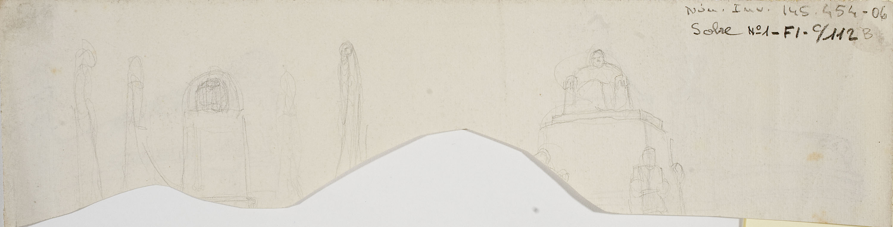 image for: Ismael Smith - Projecte de base per a un monument (anvers) / Croquis de monument (revers) - 1911 [1]