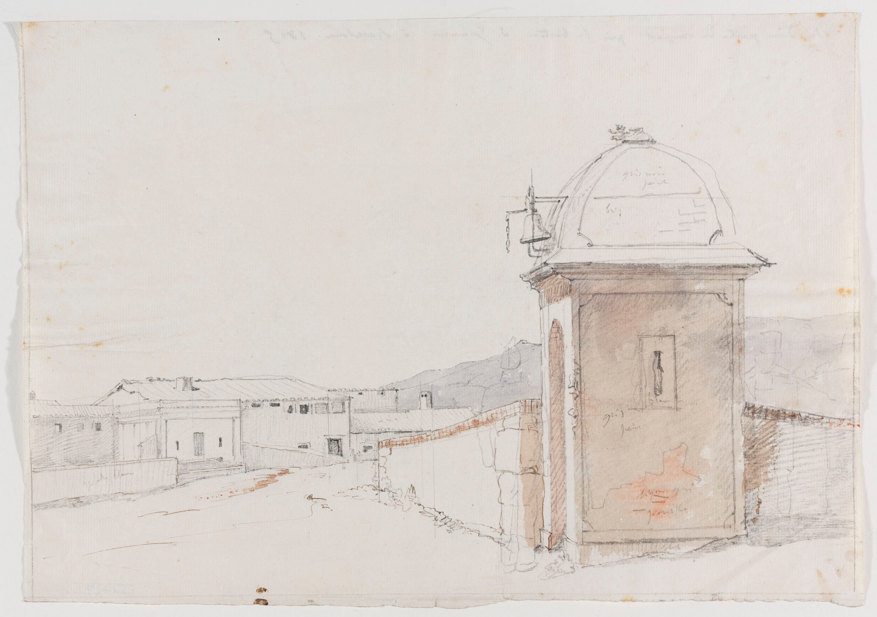 image for: Adolphe Hedwige Alphonse Delamare - Muralla de Barcelona. Baluard de Jonqueres - 1825