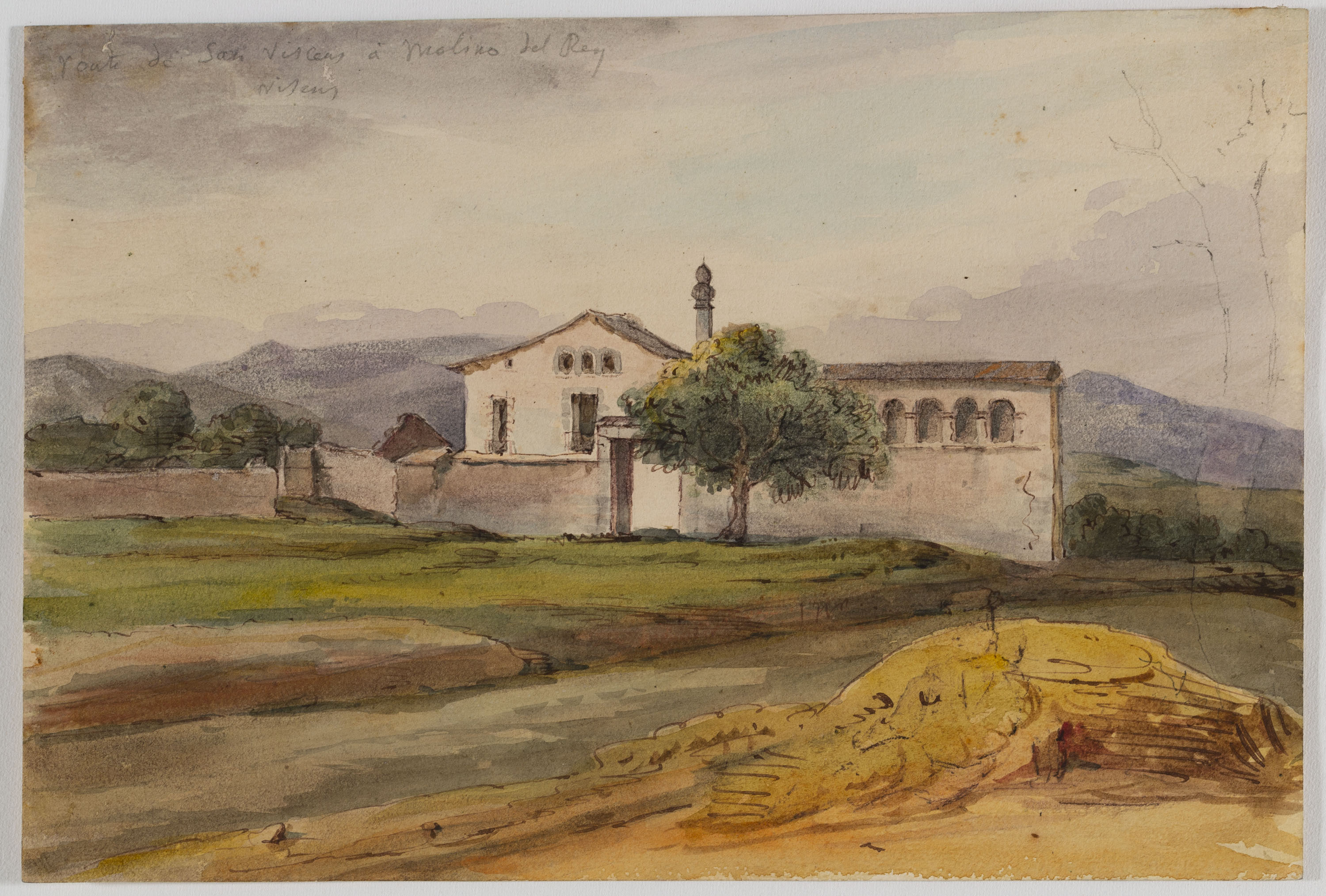 image for: Adolphe Hedwige Alphonse Delamare - Masia al camí de Sant Vicenç dels Horts a Molins de Rei - Cap a 1826 o 1827