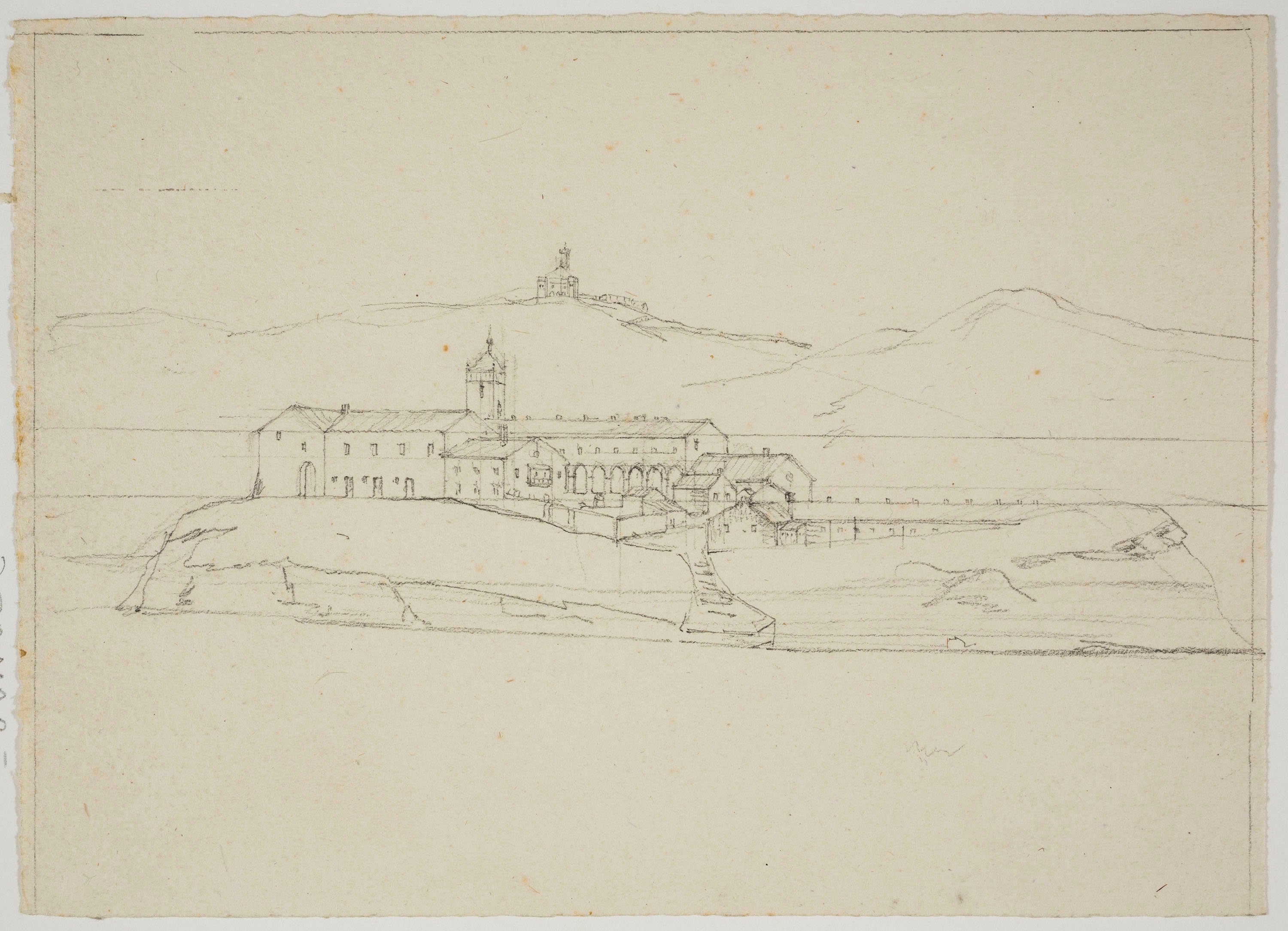 image for: Adolphe Hedwige Alphonse Delamare - Convento del Desierto de San José de la Isla (cerca de Portugalete?) - Cap a 1824-1827