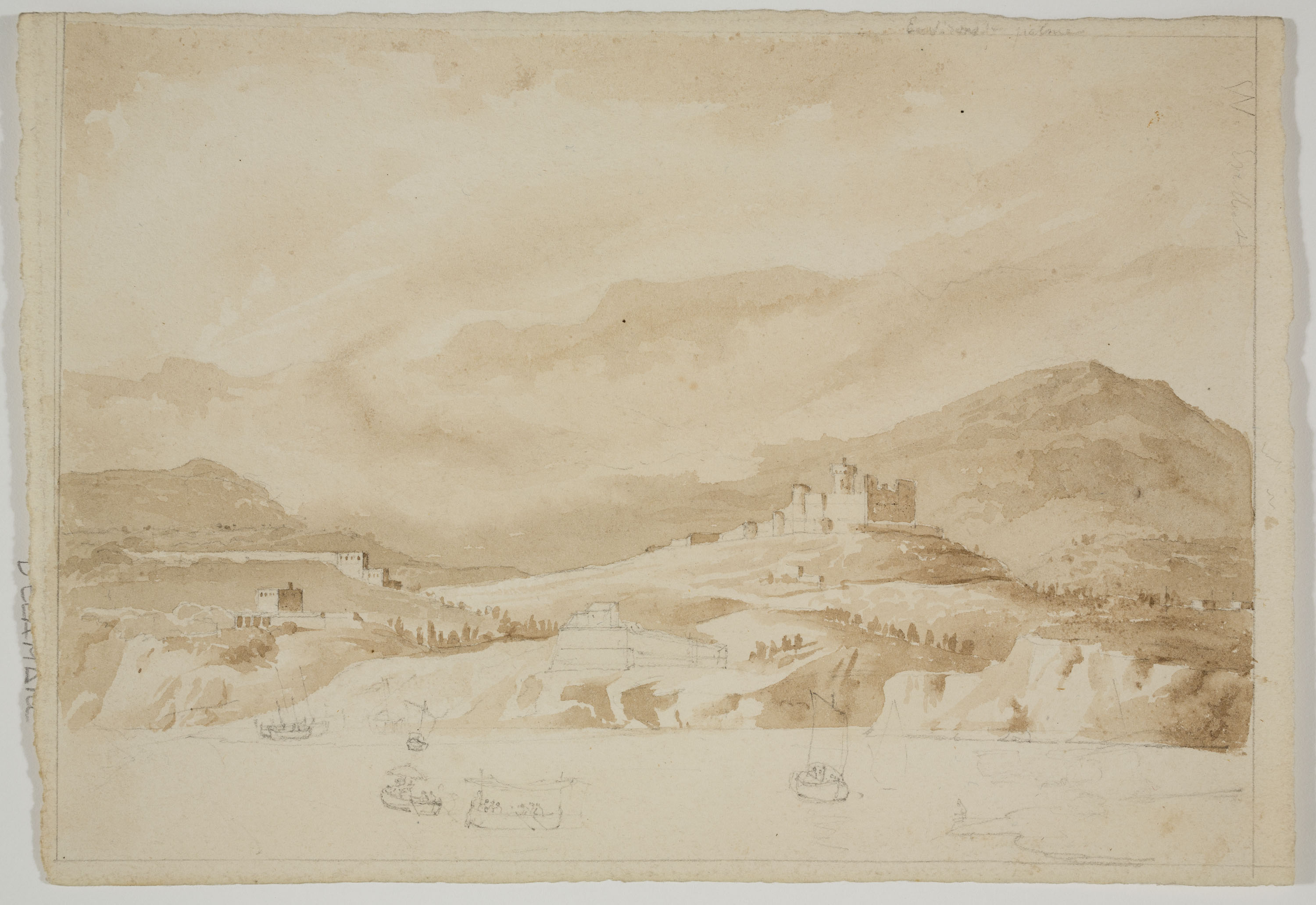 image for: Adolphe Hedwige Alphonse Delamare - Vista de Palma - Cap a 1824-1827