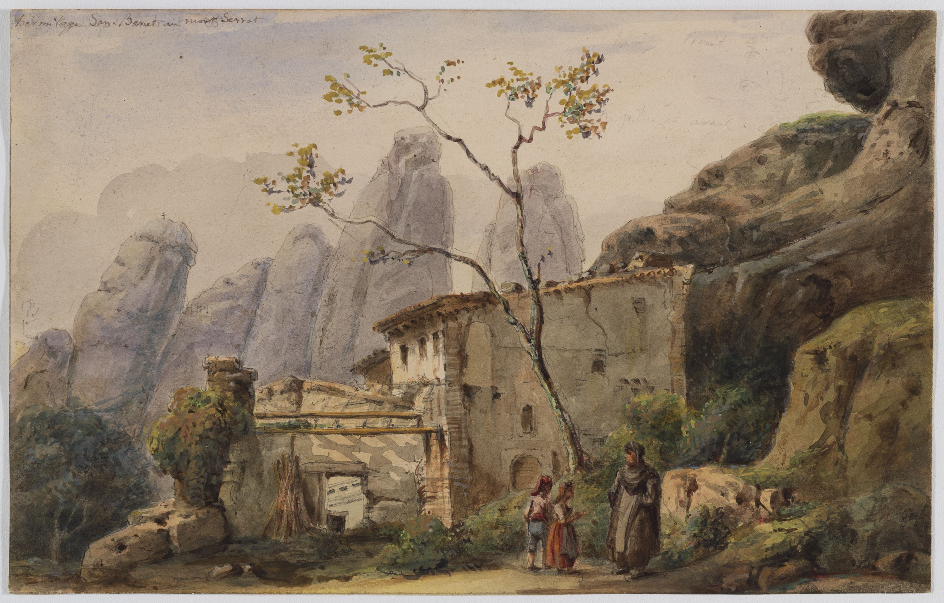 image for: Adolphe Hedwige Alphonse Delamare - Ermita de Sant Benet a Montserrat - Setembre de 1826