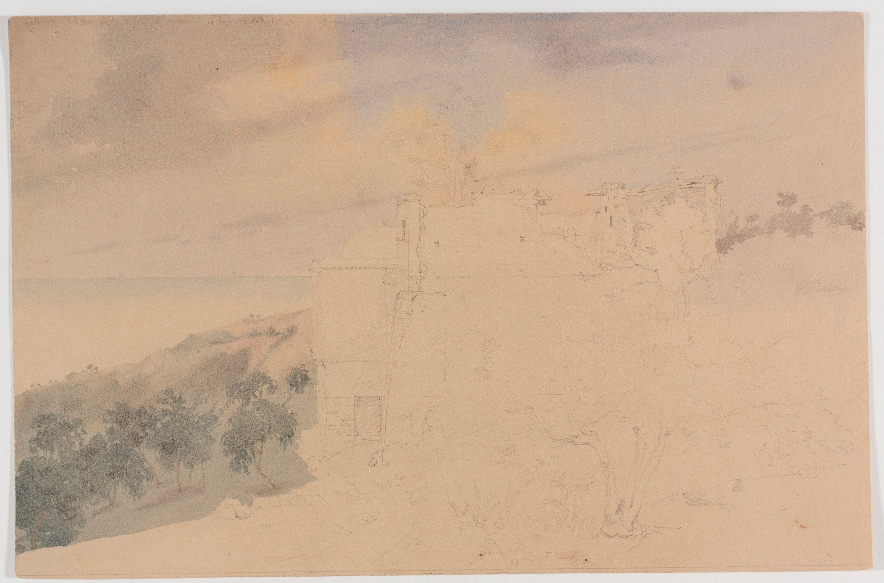 image for: Adolphe Hedwige Alphonse Delamare - Paisatge i croquis d'arquitectura - Cap a 1824-1837