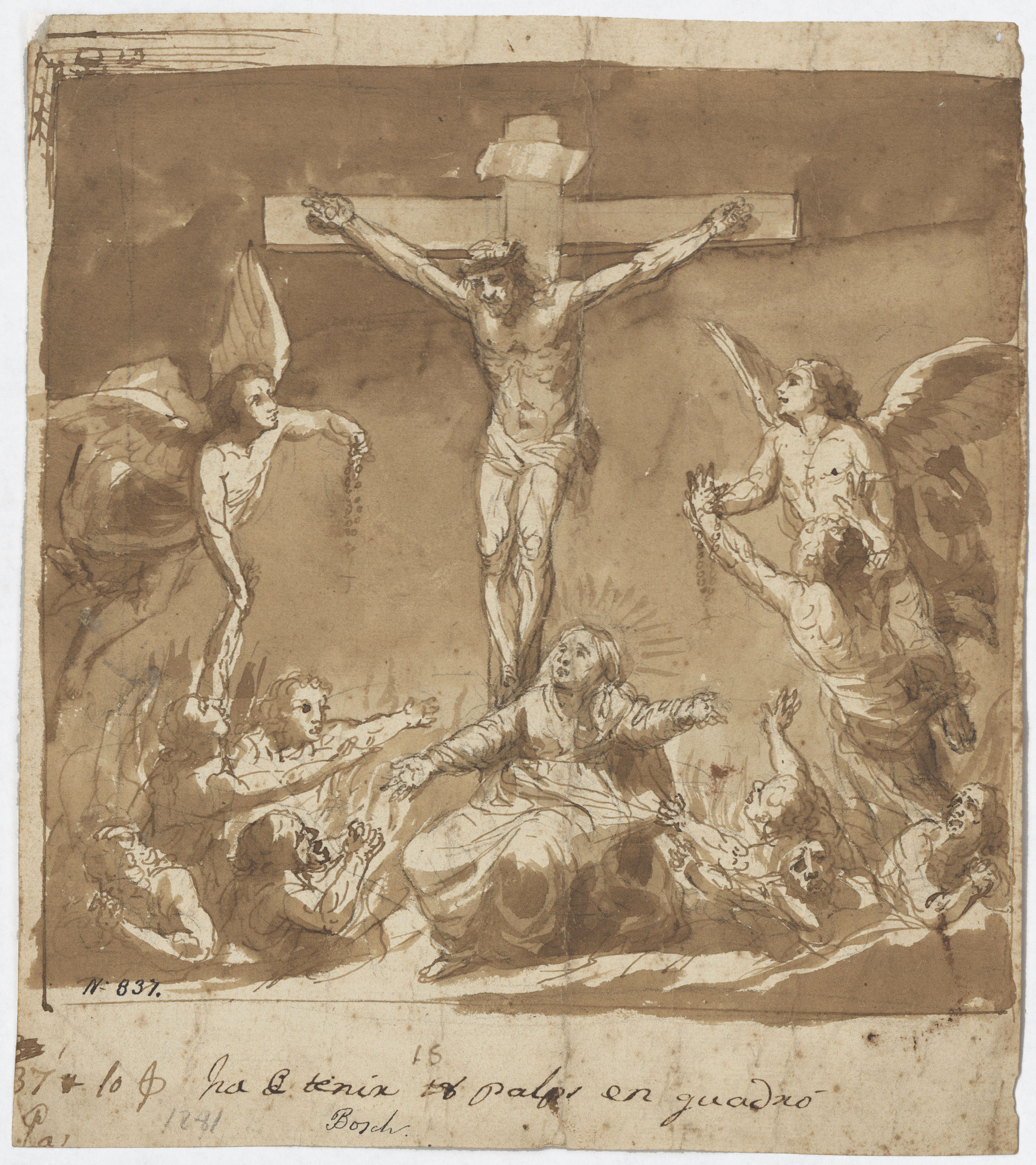 image for: Josep Bernat Flaugier - Crist a la creu - Cap a 1800-1812