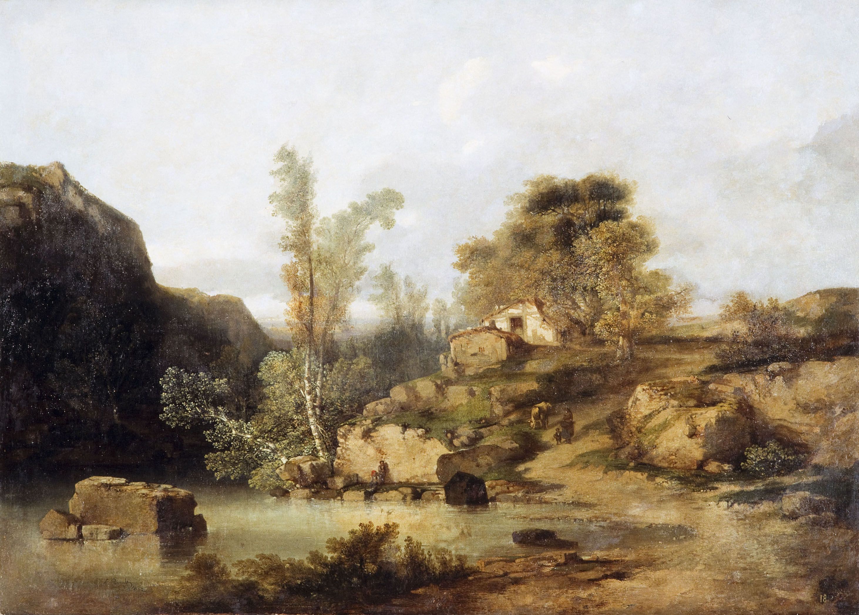 image for: Lluís Rigalt - Vores del Gaià - 1852