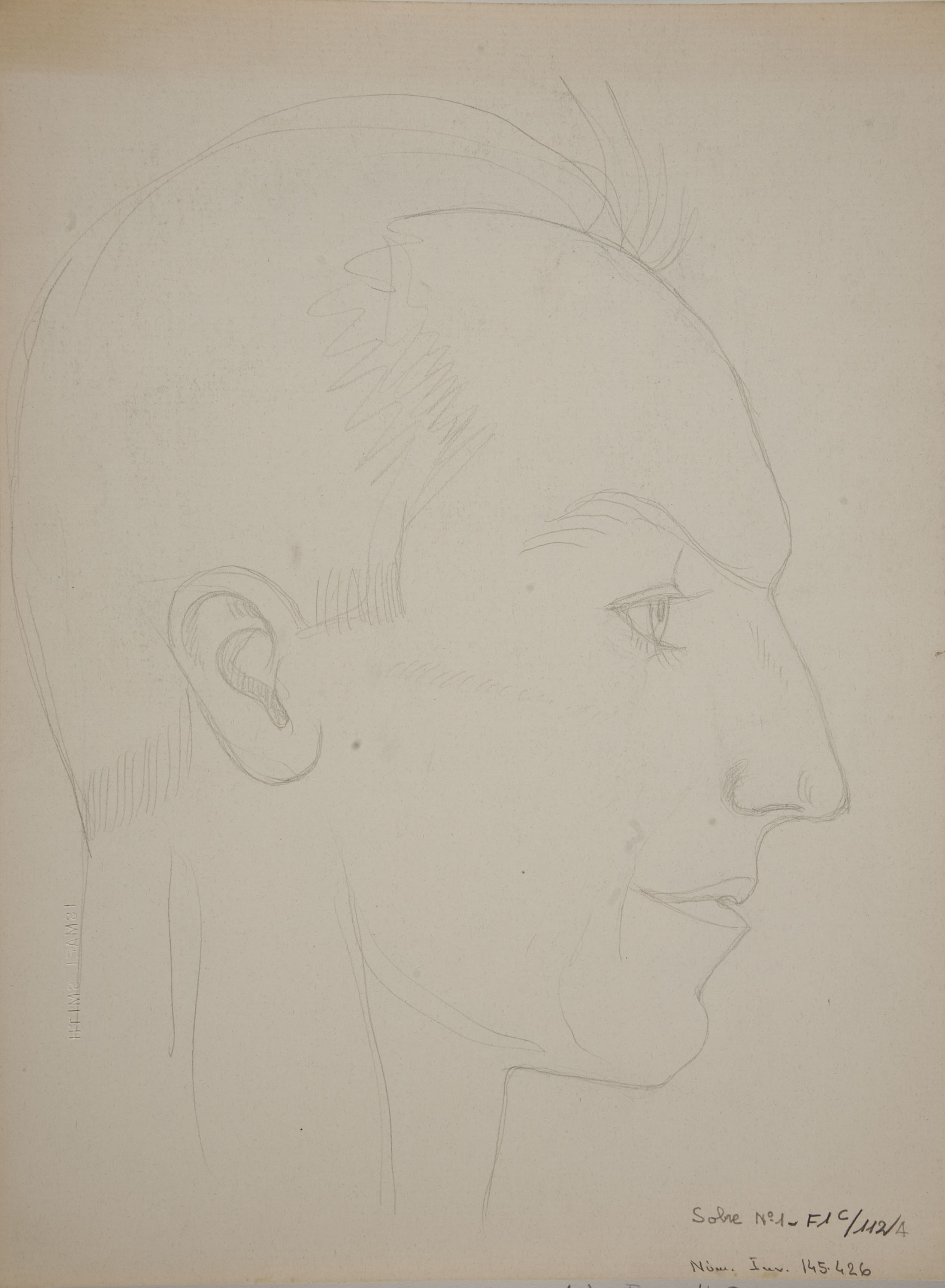 image for: Ismael Smith - Retrat de Juan Rosal (anvers) / Retrat de Juan Rosal (revers) - Cap a 1953 [1]
