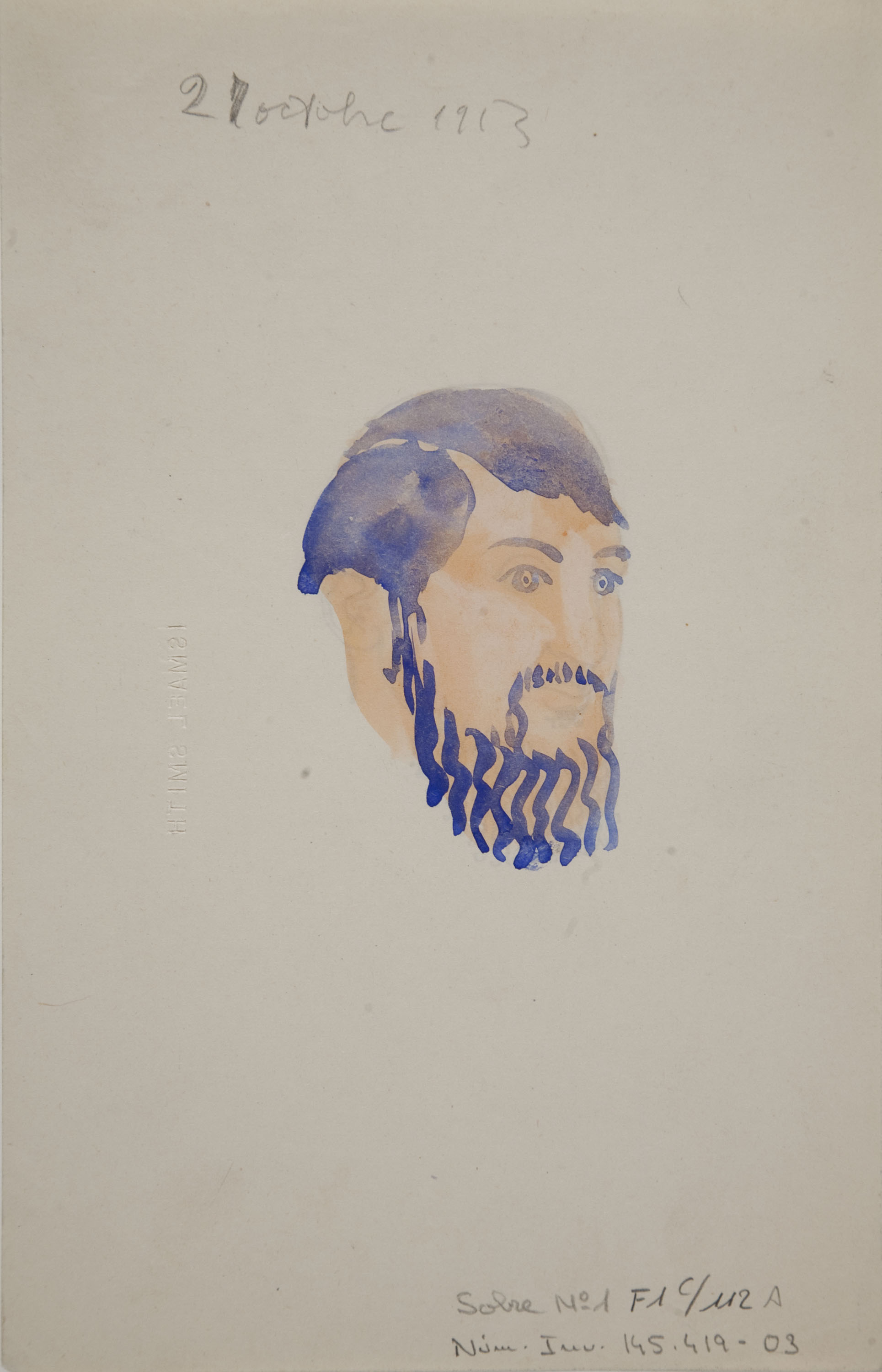 image for: Ismael Smith - Retrat de Juan Diego Ruiz (anvers) / Retrat de Juan Diego Ruiz (revers) - 1913 [1]