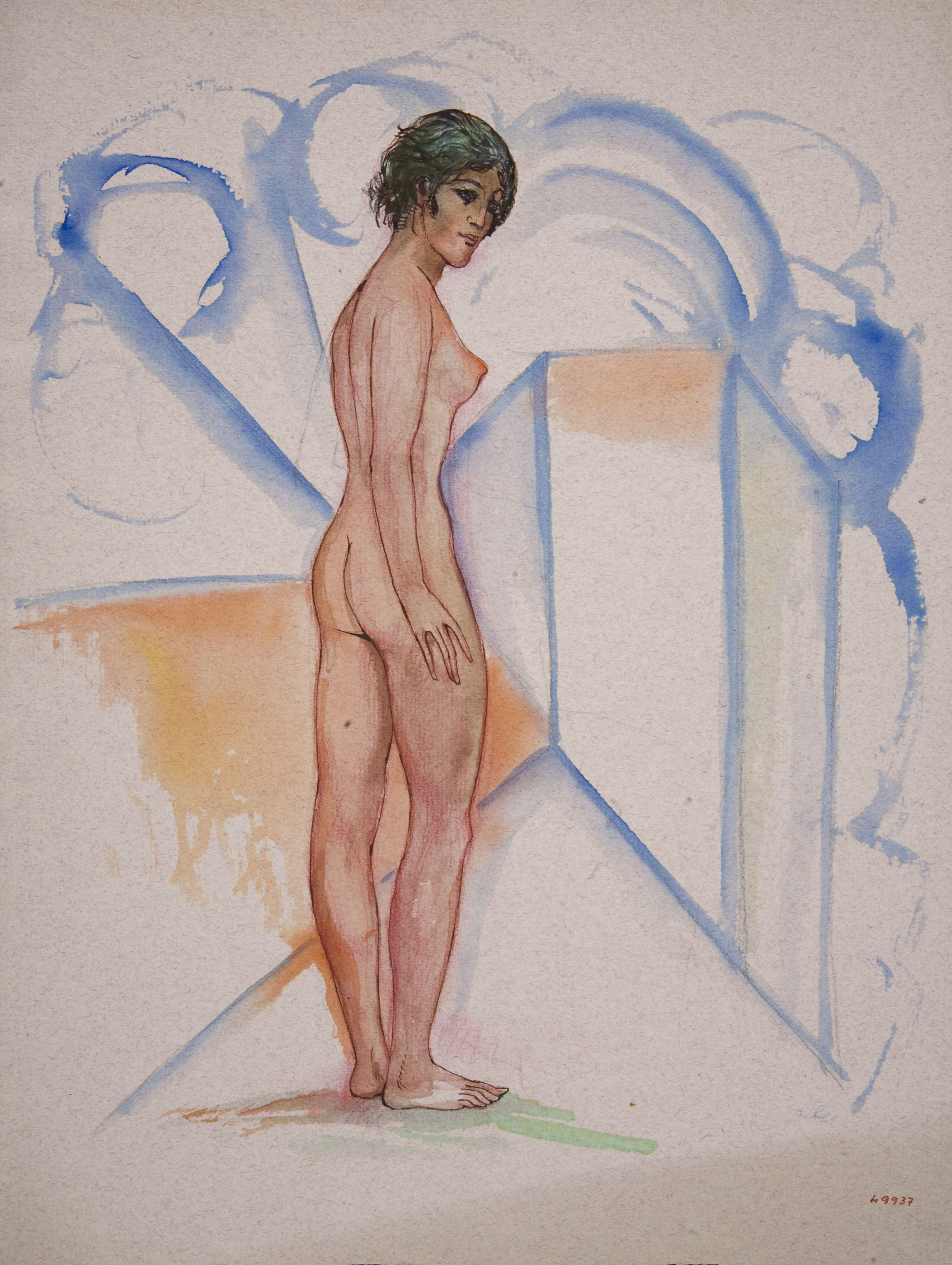 image for: Ismael Smith - Nu femení i construccions geomètriques - 1934