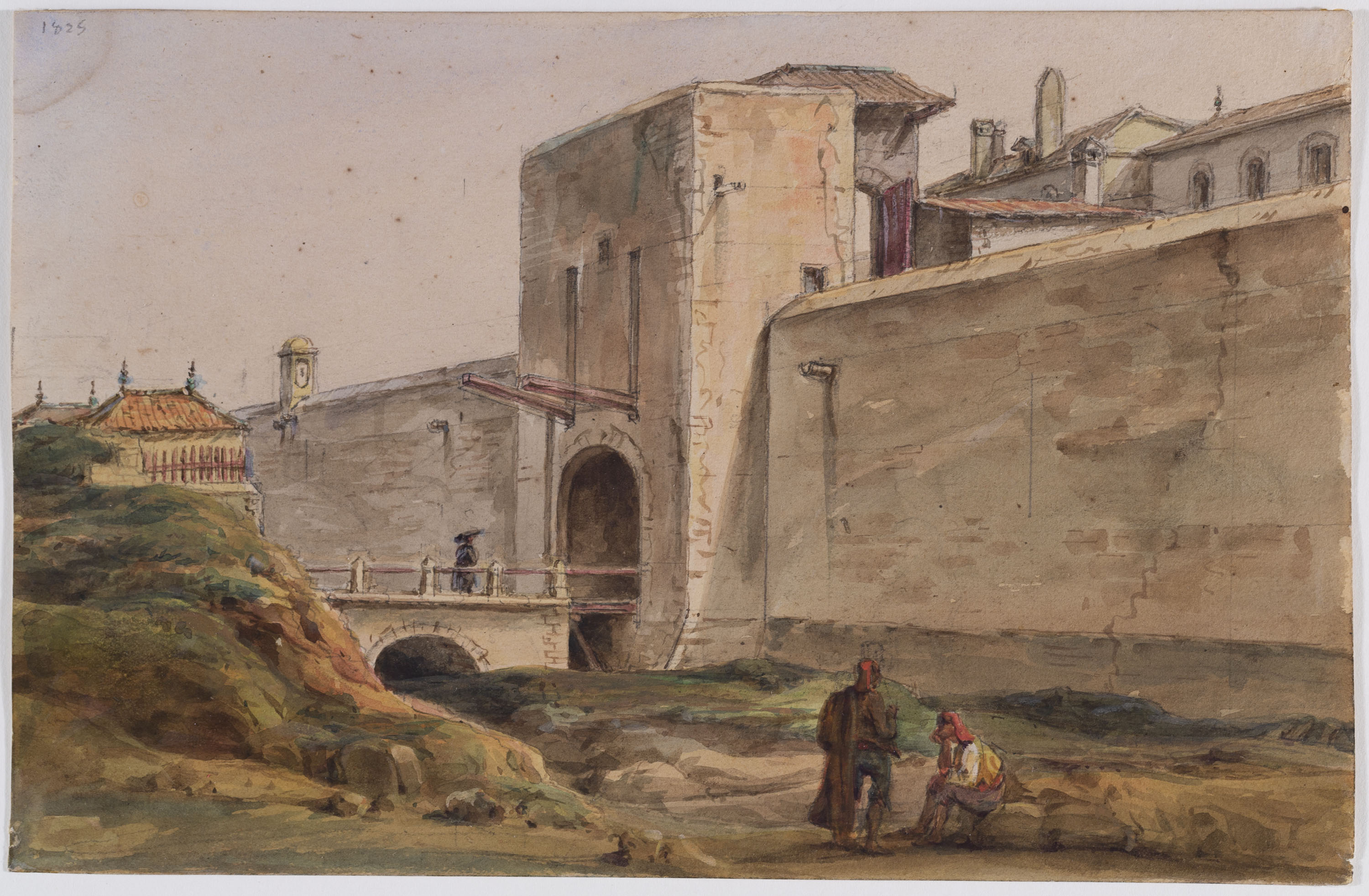 image for: Adolphe Hedwige Alphonse Delamare - Portal de Santa Madrona - 1825