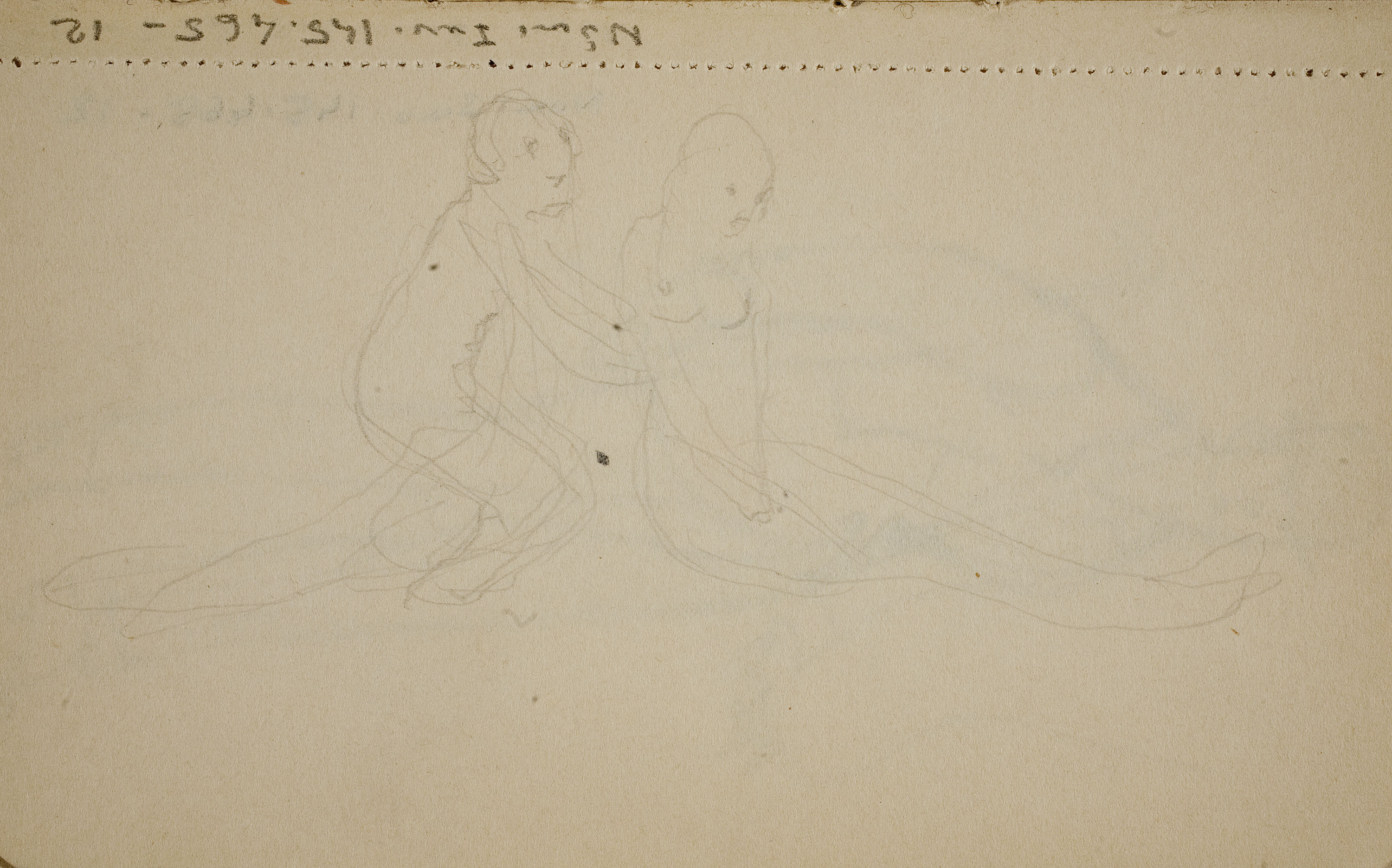 image for: Ismael Smith - Esbós de parella - Cap a 1911-1913
