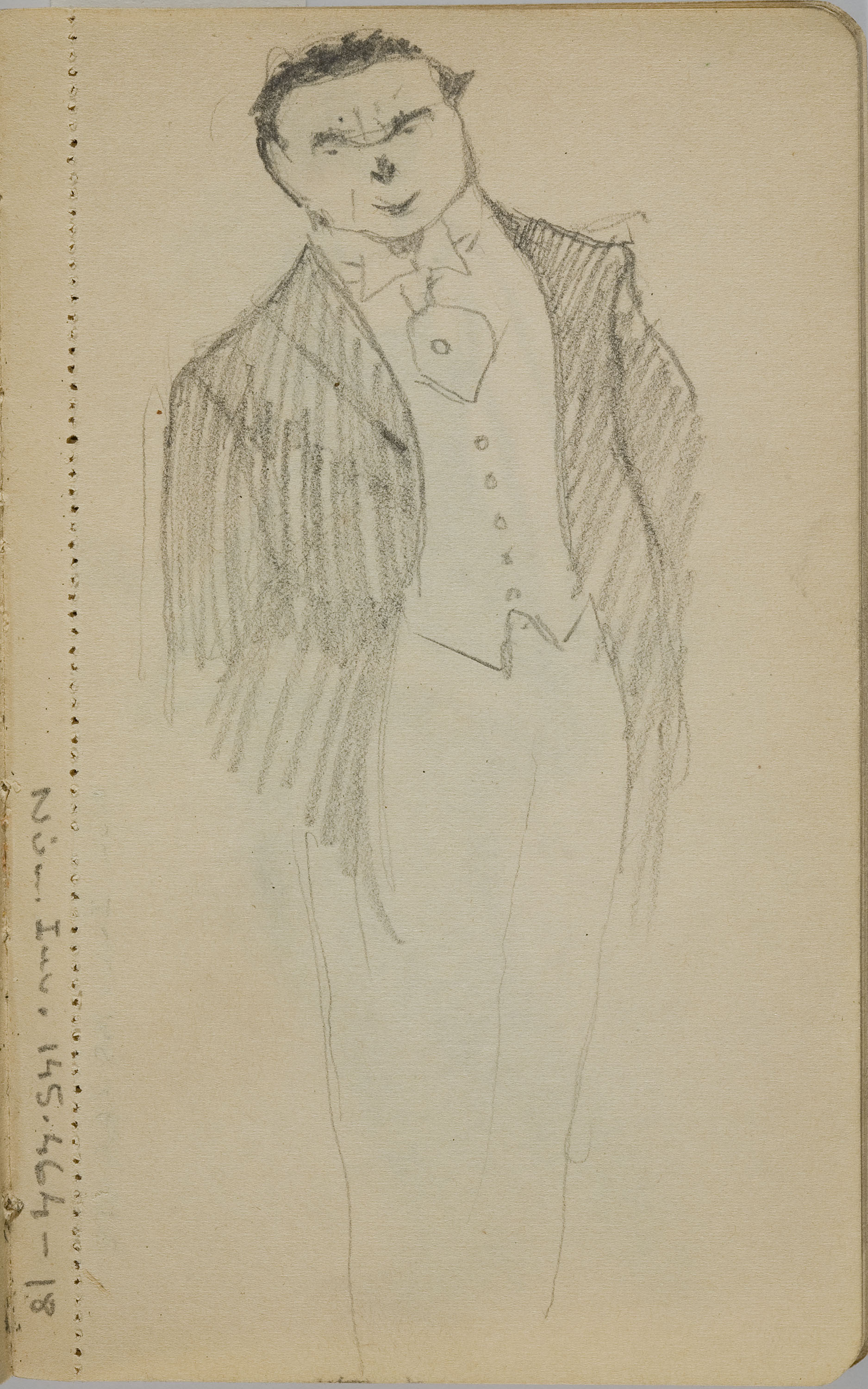 image for: Ismael Smith - Retrat masculí - Cap a 1912