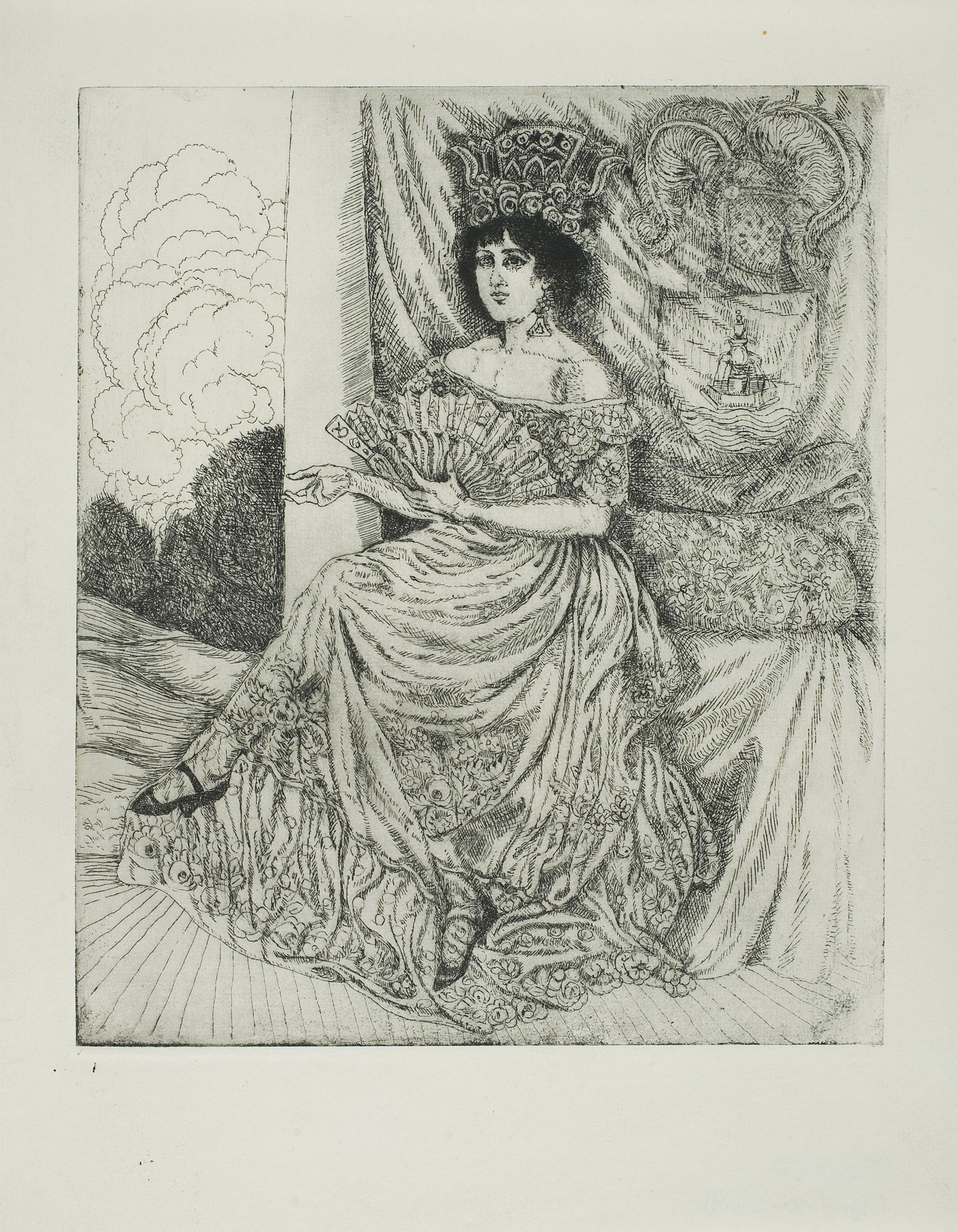 image for: Ismael Smith - Maja o dona amb «peineta» - Cap a 1912-1920