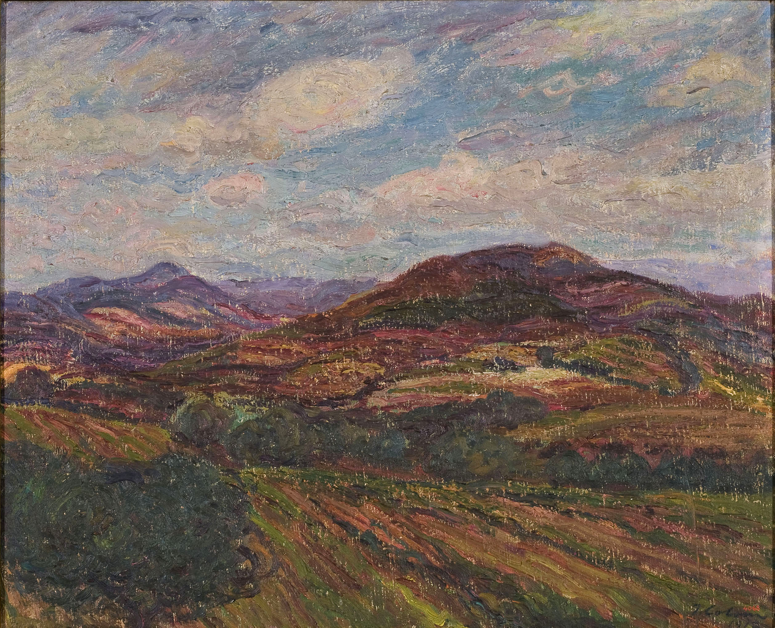 image for: Joan Colom Agustí - Paisatge de terra rogenca - 1915