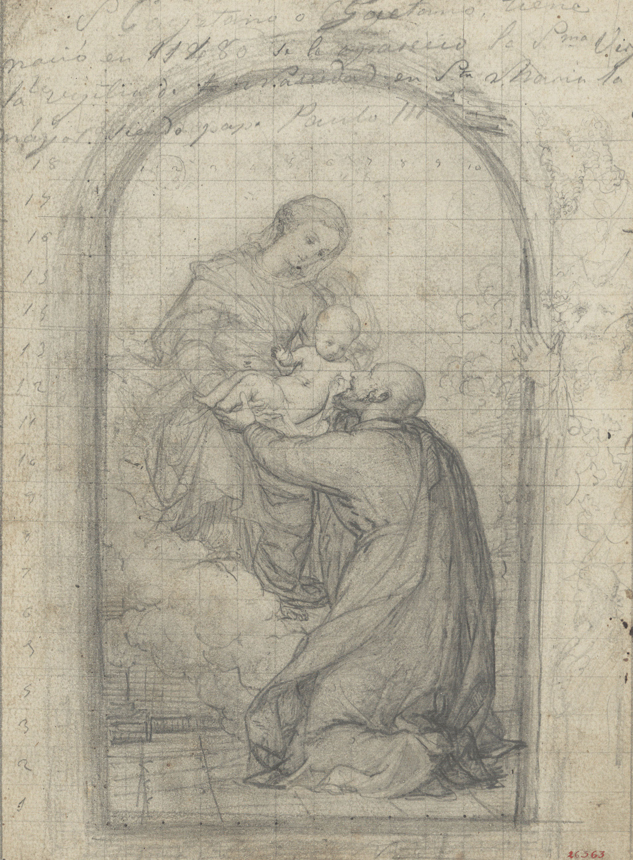 image for: Francesc Torras - Aparició de la Mare de Déu a Sant Gaietà - Cap a 1859