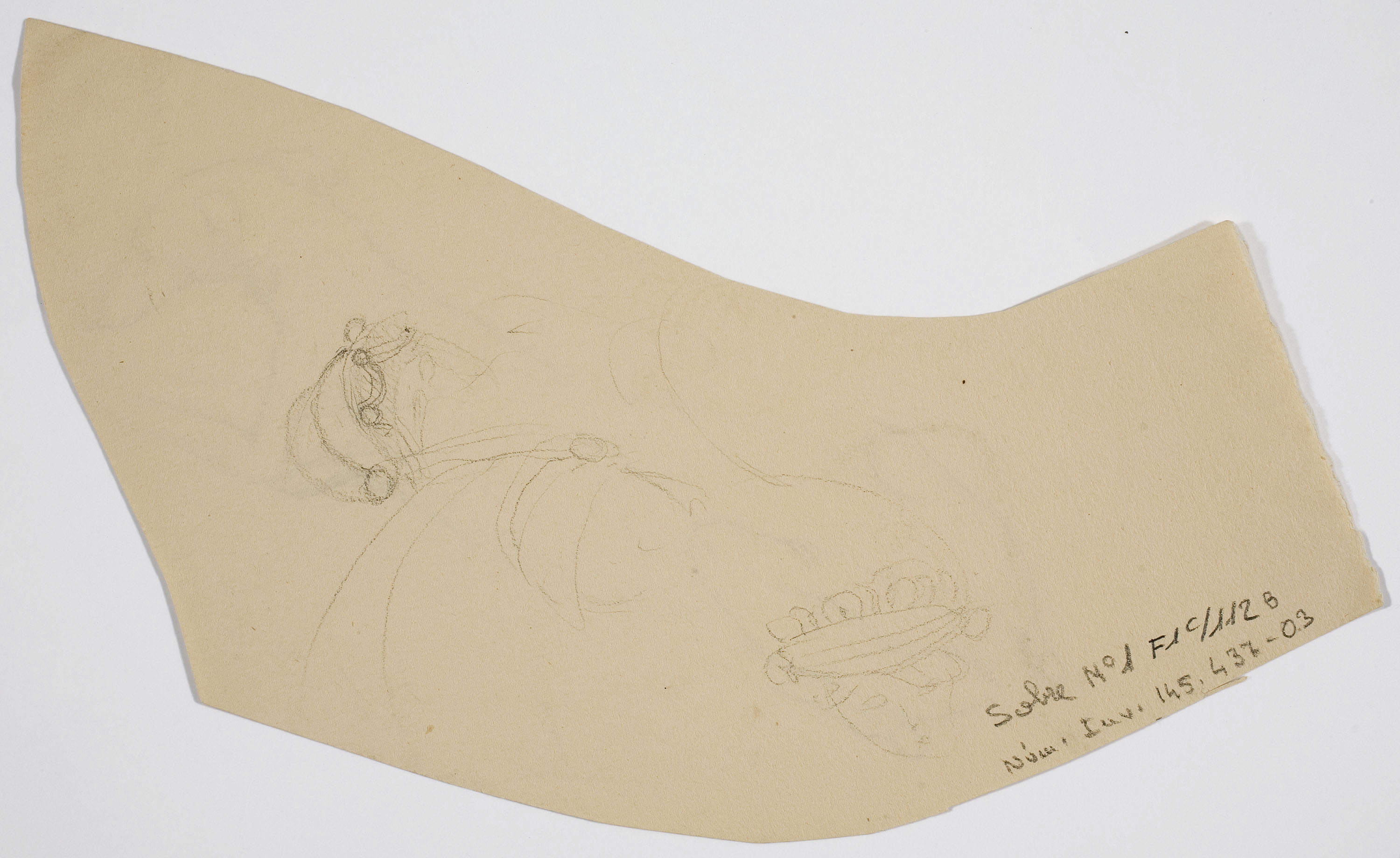 image for: Ismael Smith - Llebrer (anvers) / Croquis de caps (revers) - Cap a 1906-1910 [1]
