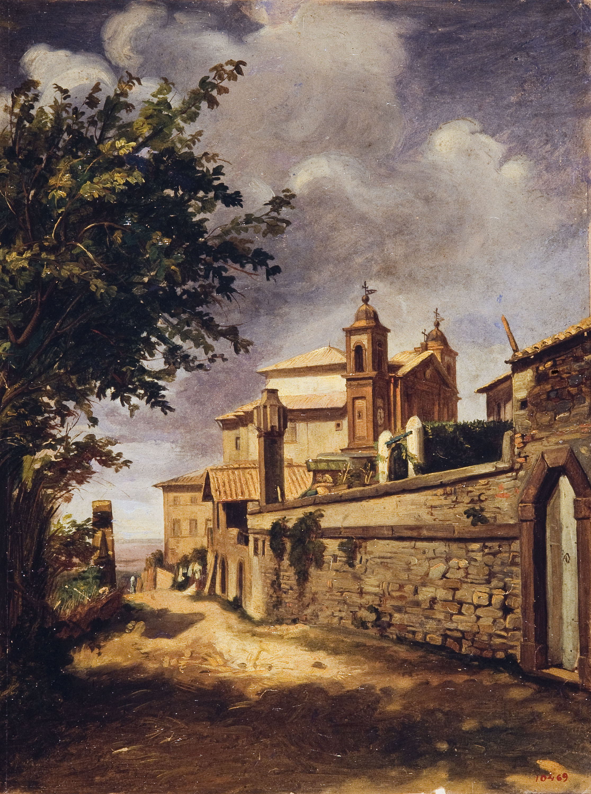 image for: Pelegrí Clavé - Vista d'un poble mexicà - Cap a 1846-1868
