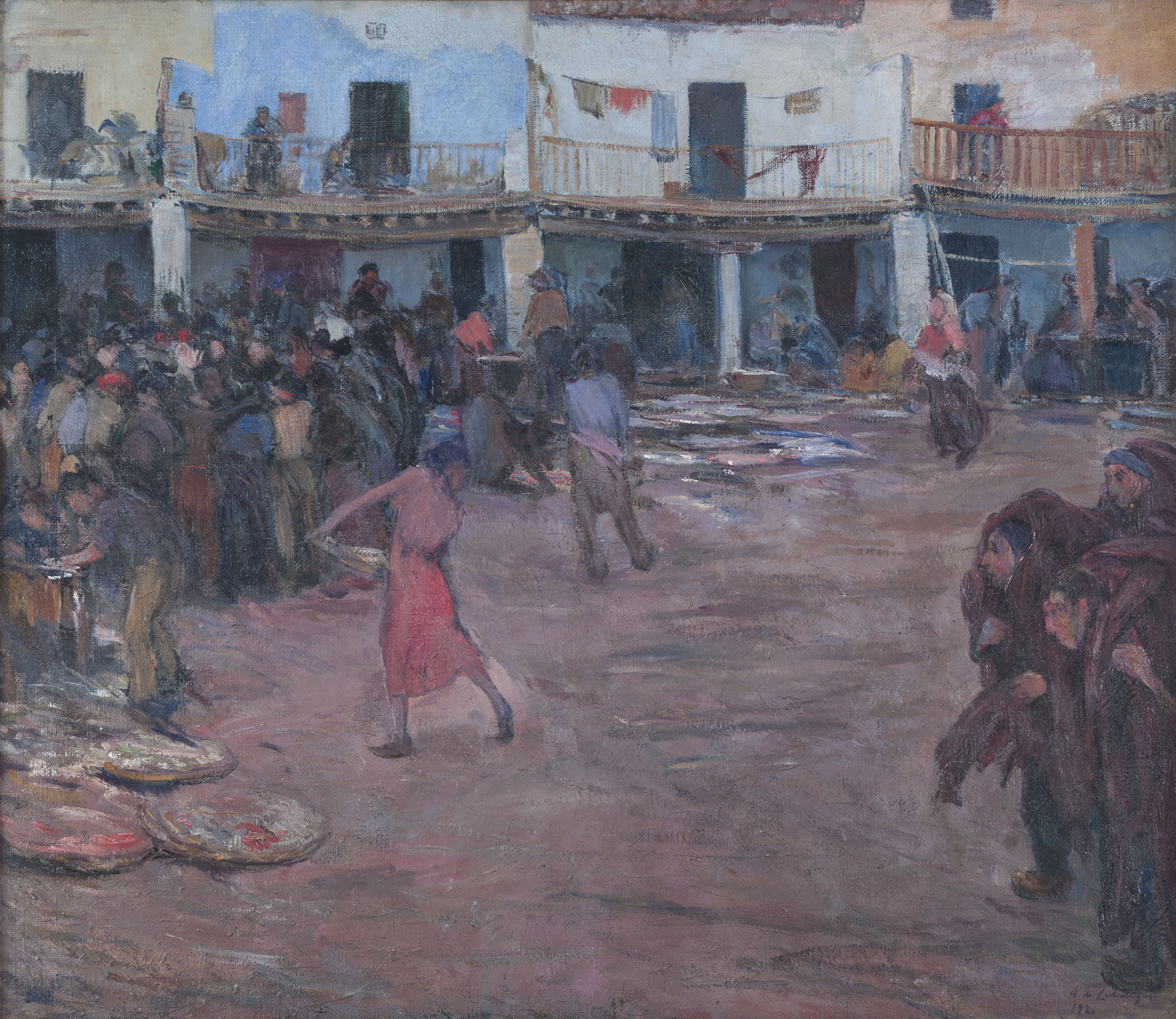 image for: Alexandre de Cabanyes - Mercat del peix a Vilanova - 1920
