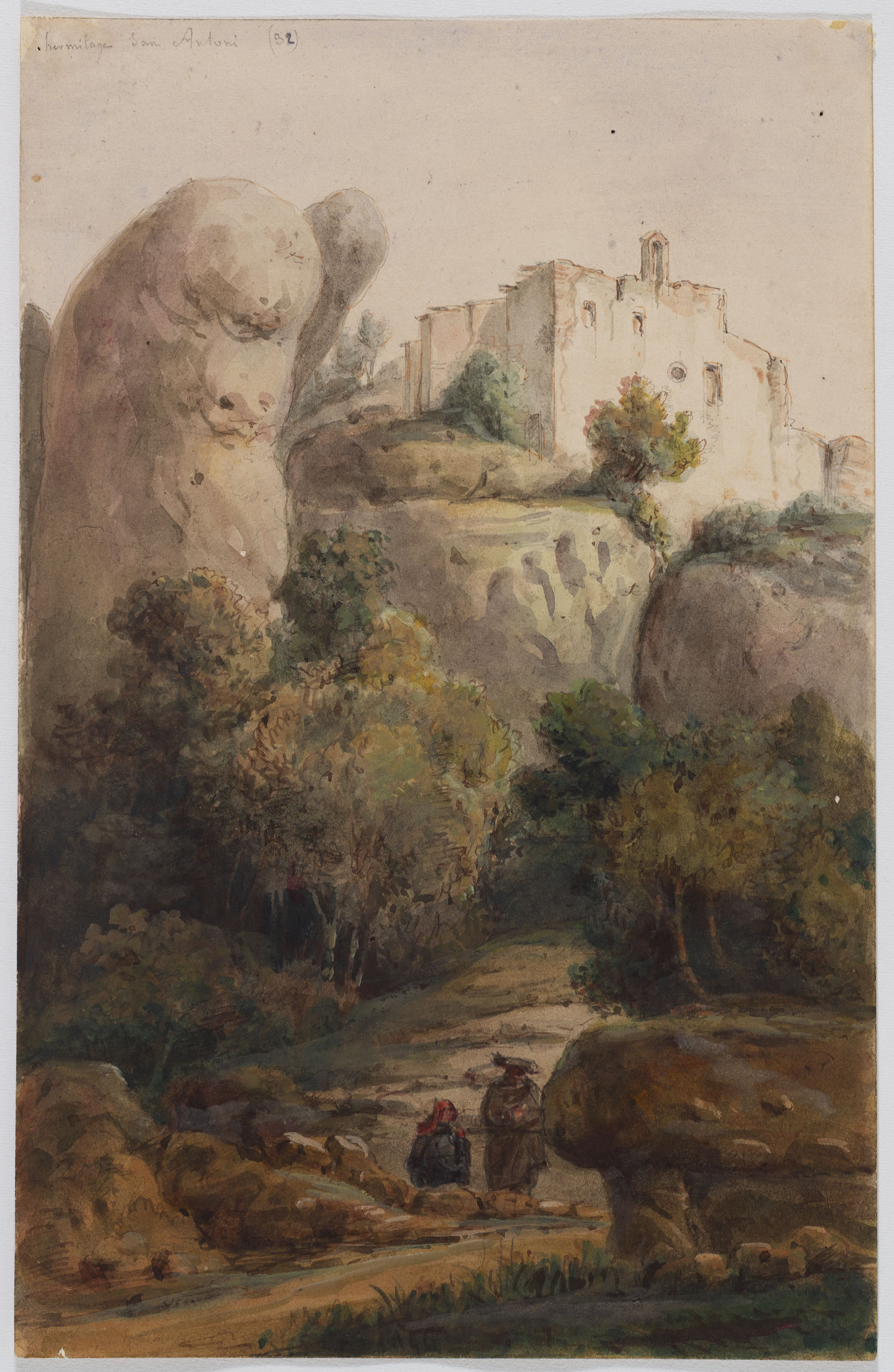 image for: Adolphe Hedwige Alphonse Delamare - Ermita de Sant Antoni a Montserrat - Cap a 1826