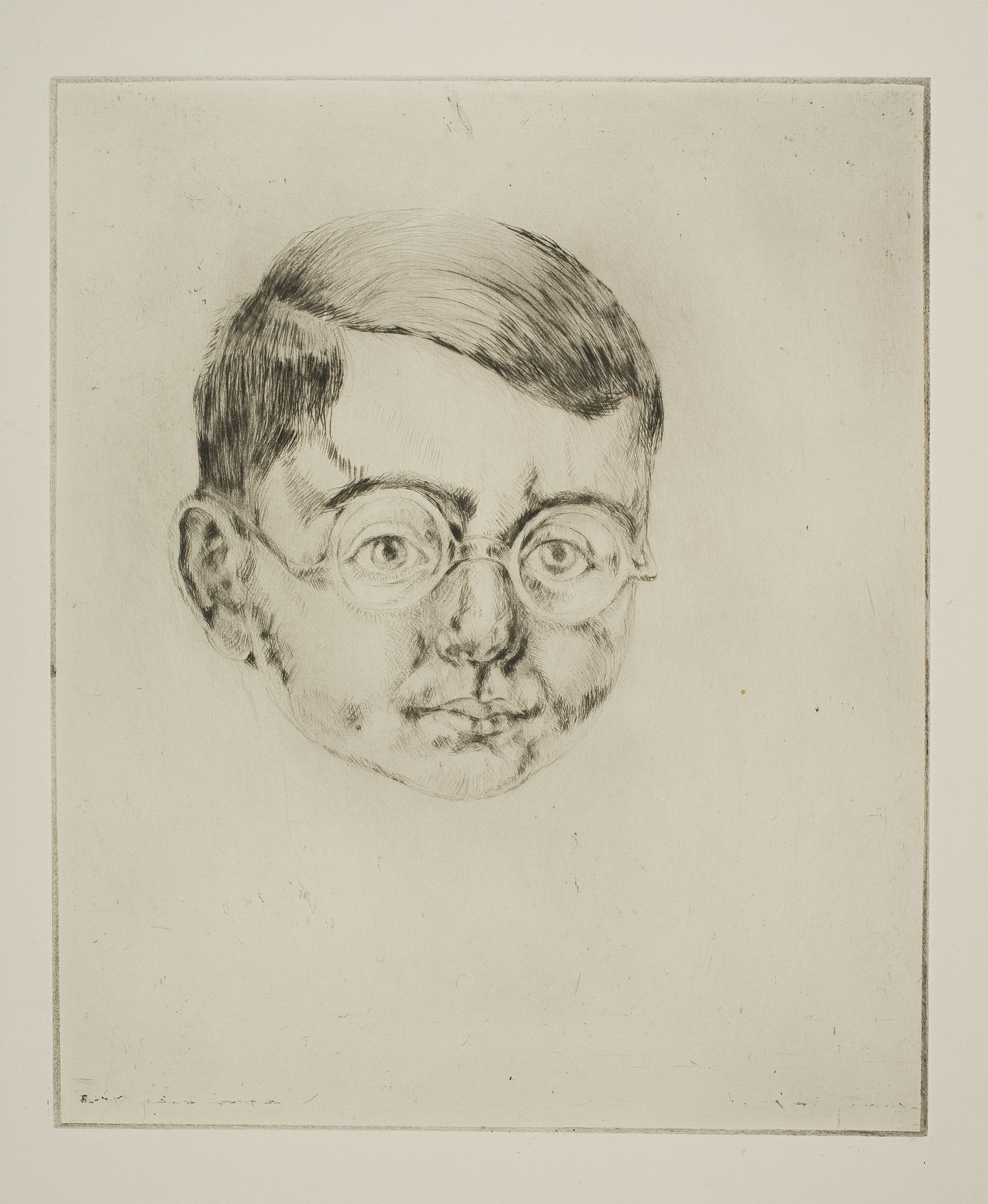 image for: Ismael Smith - Cap d'home amb ulleres - Cap a 1924-1925